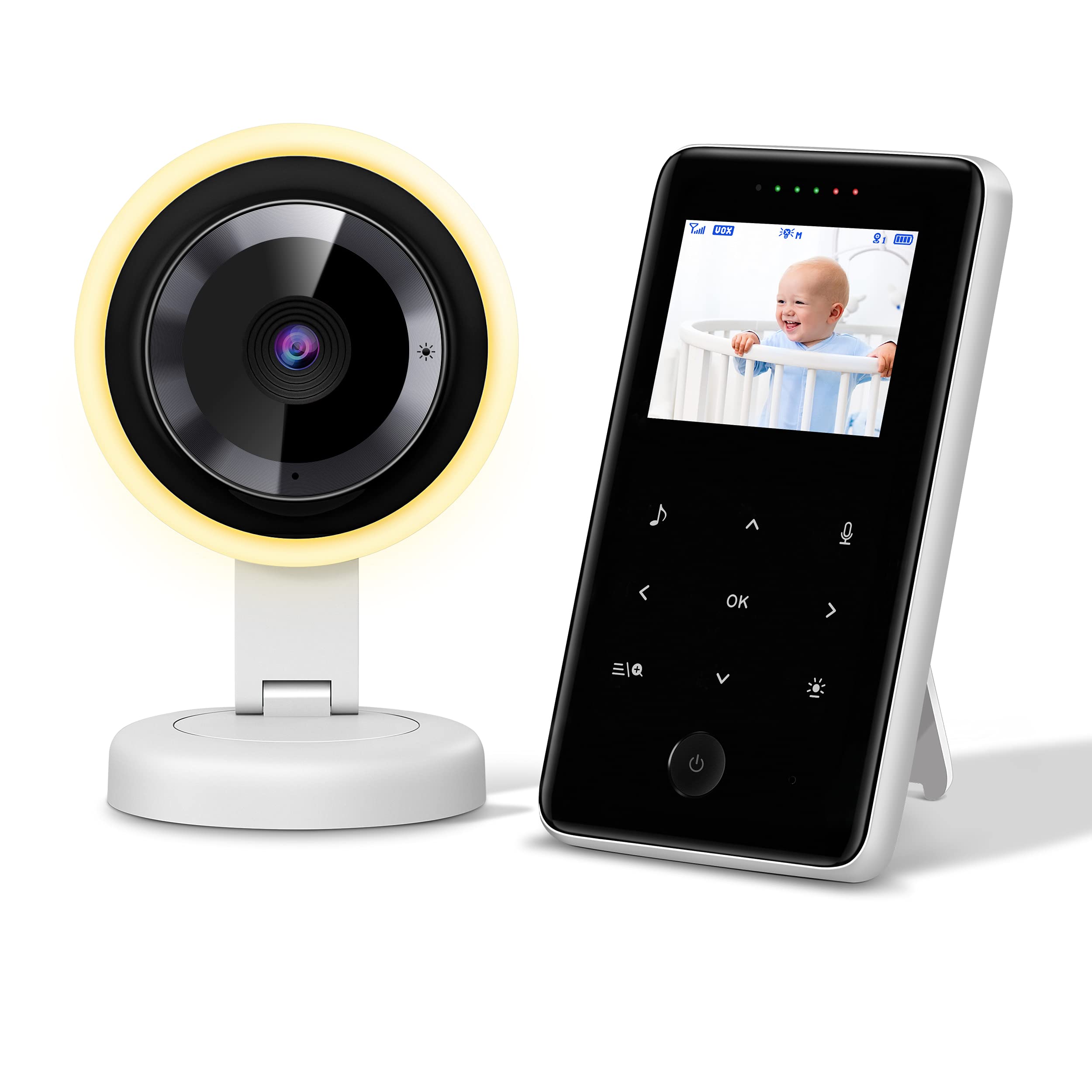 2021 Wireless Baby Monitor with Camera & Night Vision - 960ft Range, 2-Way Talk for Home Safety