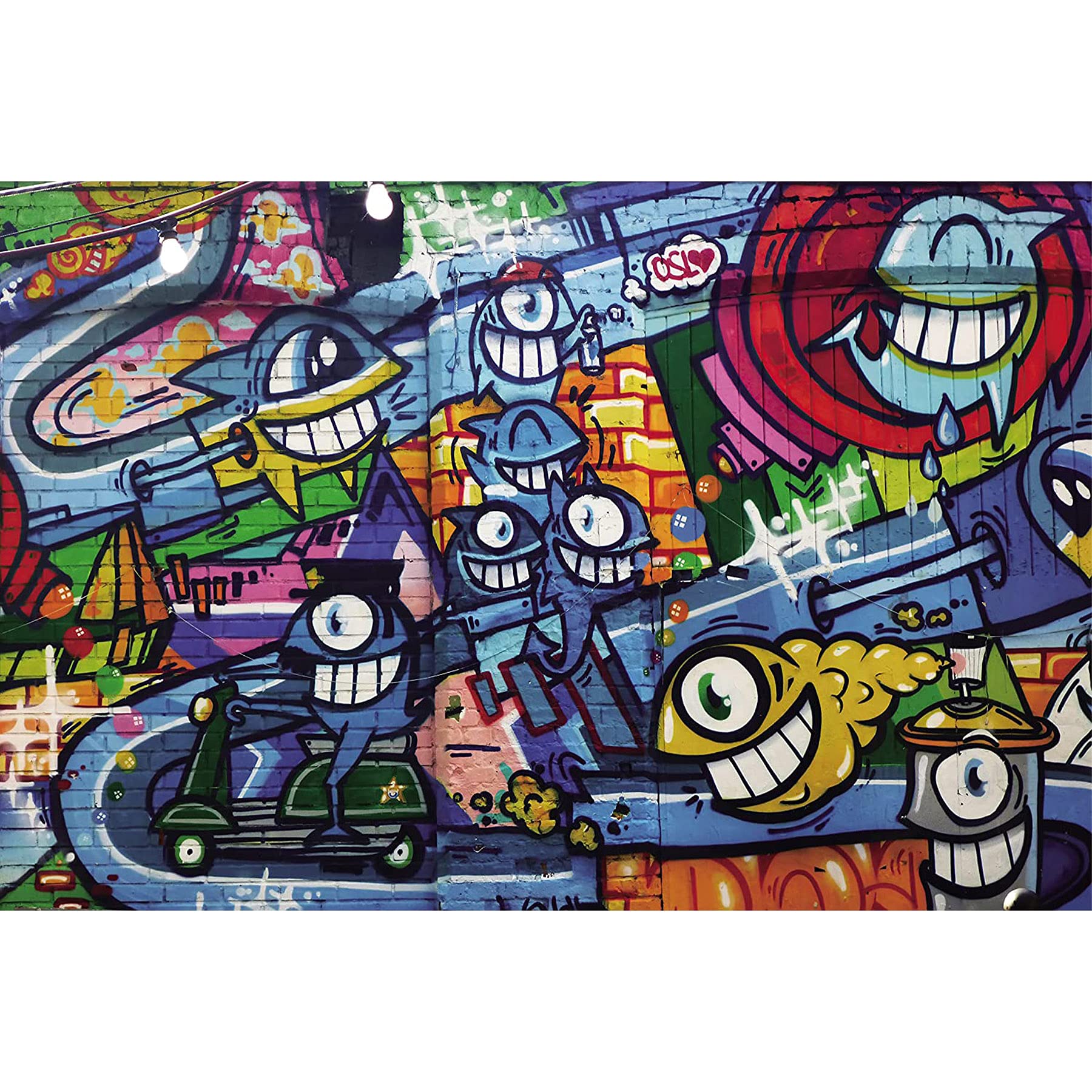 1000-Piece Graffiti Wall Jigsaw Puzzle for Adults - Creative Home Decor & Gift