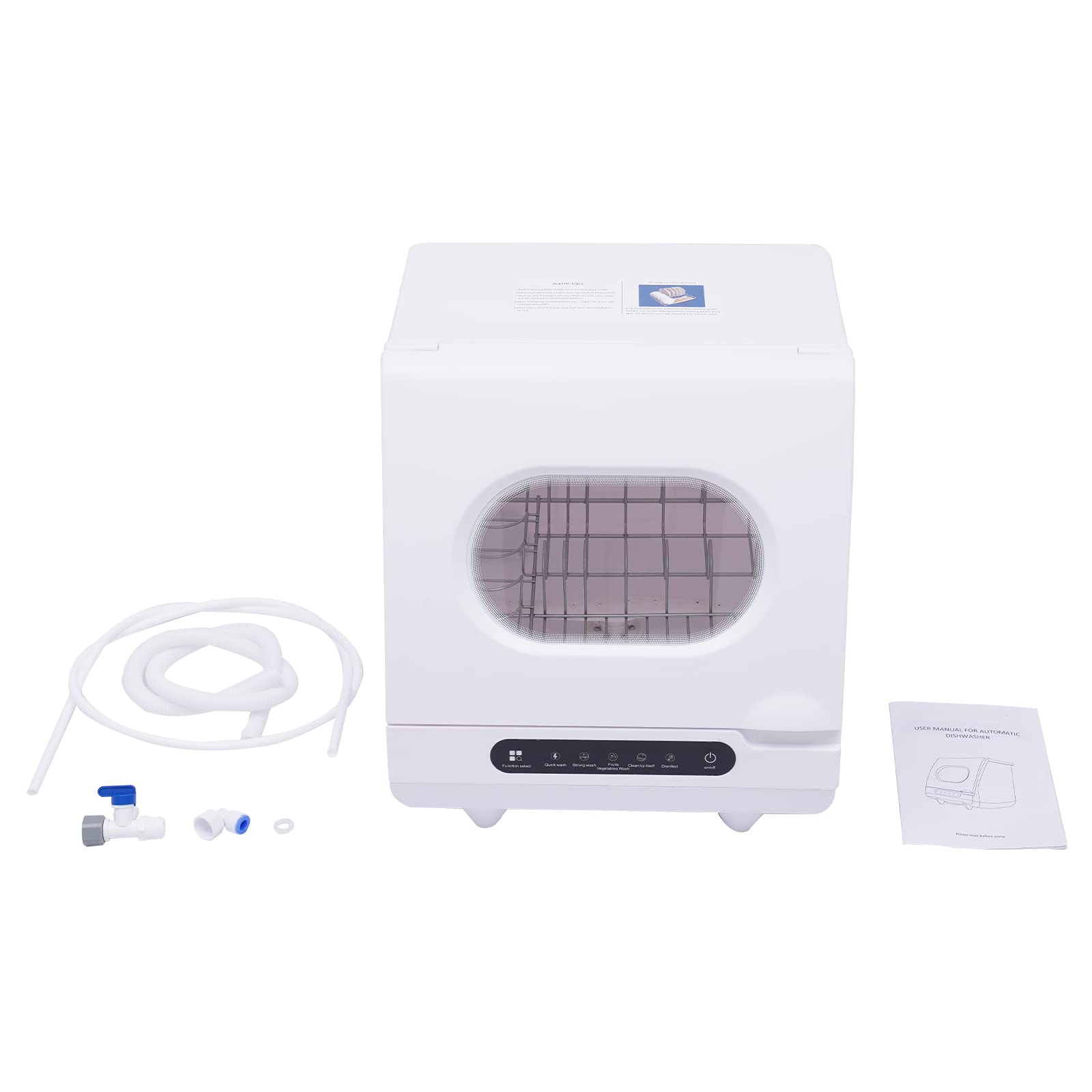 Portable Countertop Dishwasher - 1200W Mini RV Dishwasher with 5 Wash Programs, Compact Dishwashing Machine for Small Spaces - Perfect for Apartments, Dorms, Boats, Campers & Tiny Homes - Save Water & Energy While Washing Dishes Effortlessly
