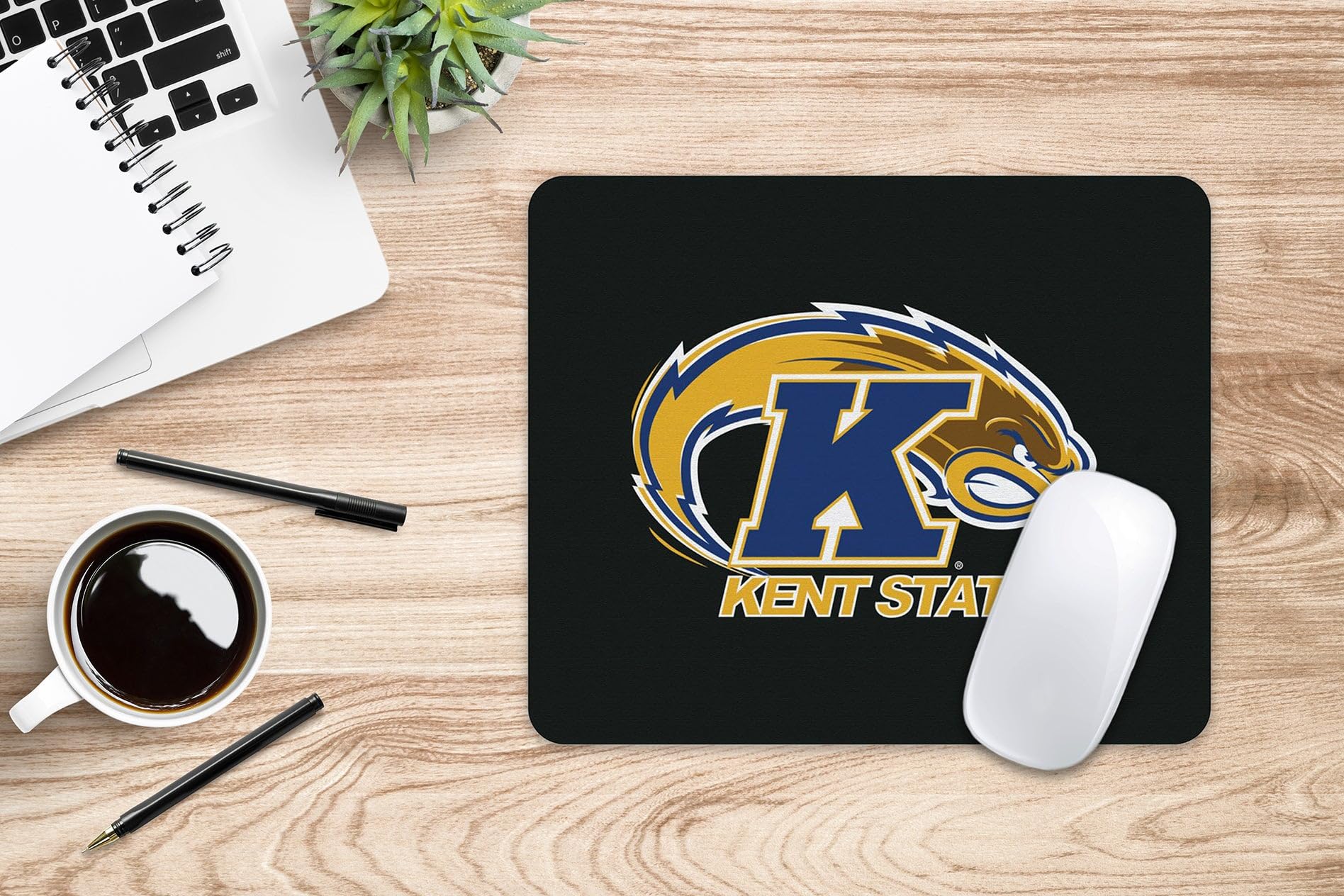 Premium Mouse Pad with Non-Slip Base - Kent State University Classic Blue Fabric Gaming & Office Desk Accessory for Work, School & Home Use