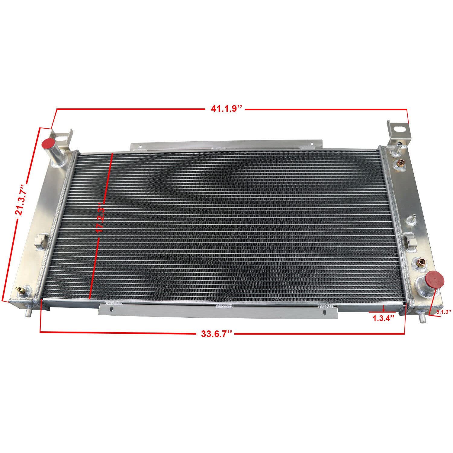 High-Performance 3 Core Row Aluminum Radiator for 1999-2014 Chevy Silverado 1500/2500, GMC Sierra, Tahoe, Yukon & Suburban - Includes 14