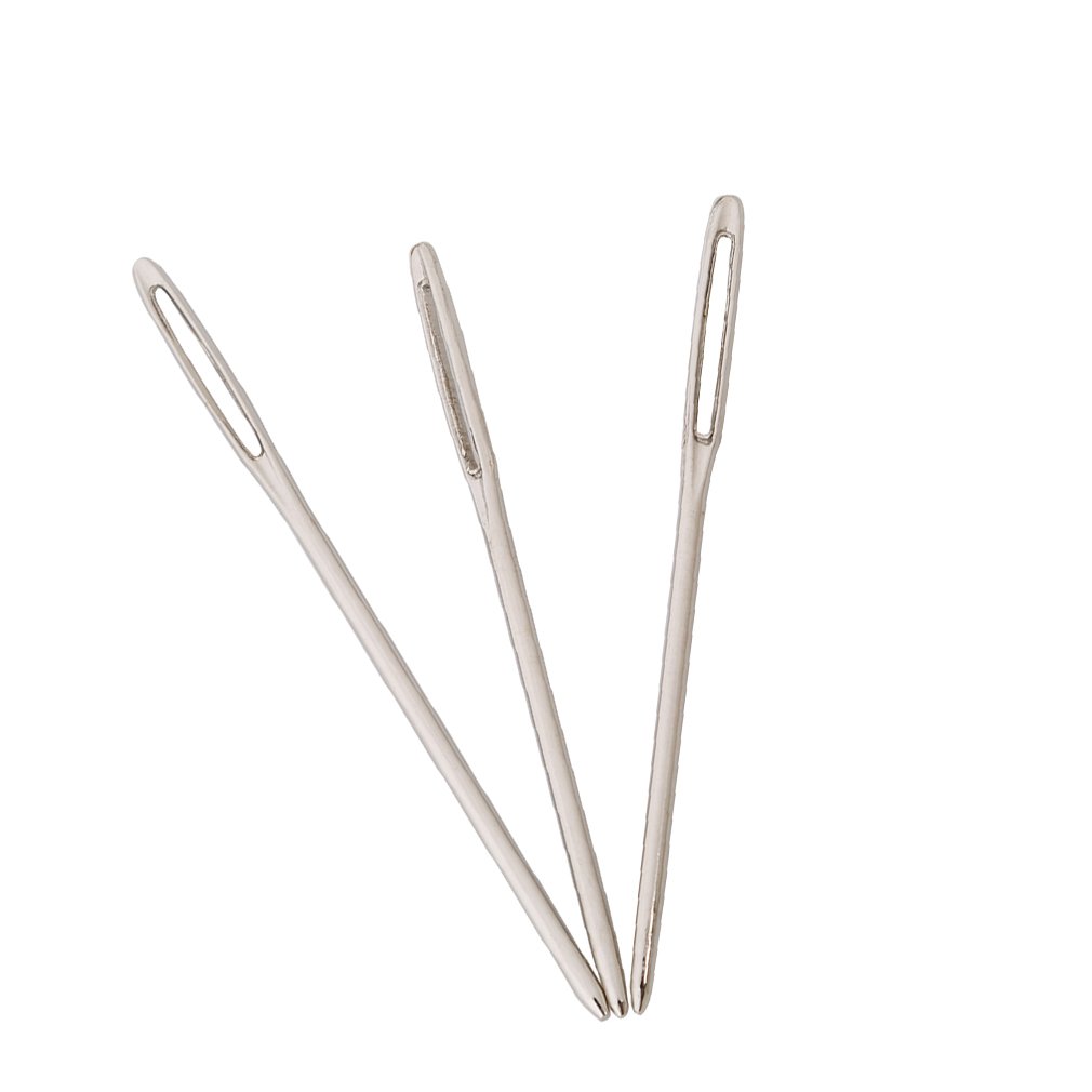 9Pcs Big Eye Beading Needles - Stainless Steel Sewing & Embroidery Needles for Jewelry Making, Cross Stitch, and Handicrafts | Durable & Flexible Crafting Tools
