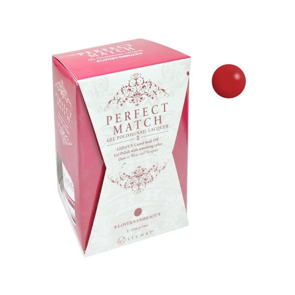LECHAT Prefect Match Soak Off Gel Nail Polish Set - #92 Lovers Embrace - Long Lasting Gel Polish Kit with Matching Color - Perfect for Home Manicures, Nail Salons & DIY Nail Art