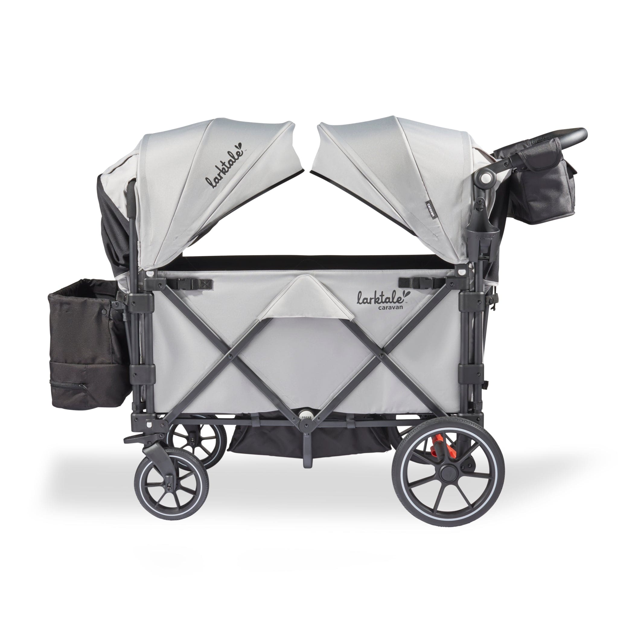 Larktale 2024 Caravan Quad Stroller Wagon - 4-in-1 All-Terrain Baby Stroller & Wagon for Outdoor Adventures, Beach, Park, and Shopping