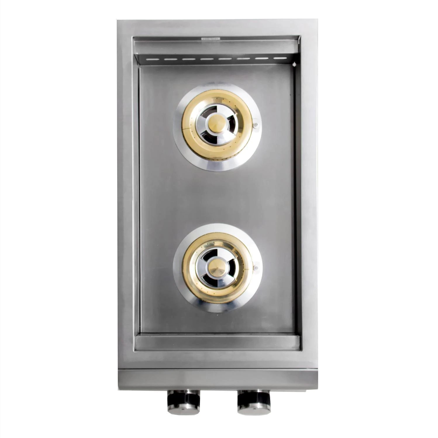 Premium BLZ SB2LTE Stainless Steel Double Side Burner with Lid - Built-in LTE for Outdoor Cooking, Camping & BBQ | High Performance Gas Burner for Patio, Backyard & Tailgating