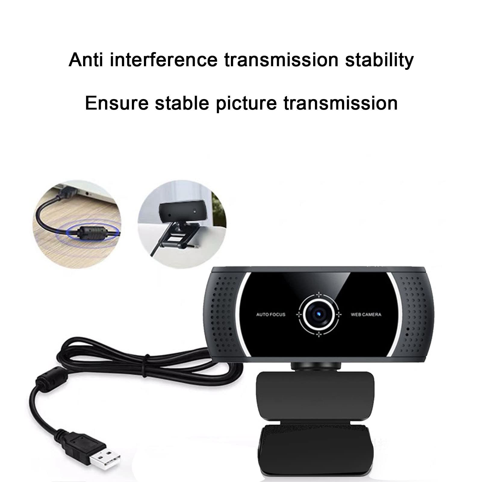 GOWENIC HD Webcam for PC, Mac, Laptop & Desktop - 1080p USB Computer Camera with Built-in Microphone for Video Calling, Conferencing, Live Streaming & Recording - Perfect for Zoom, Skype, Teams & Online Classes