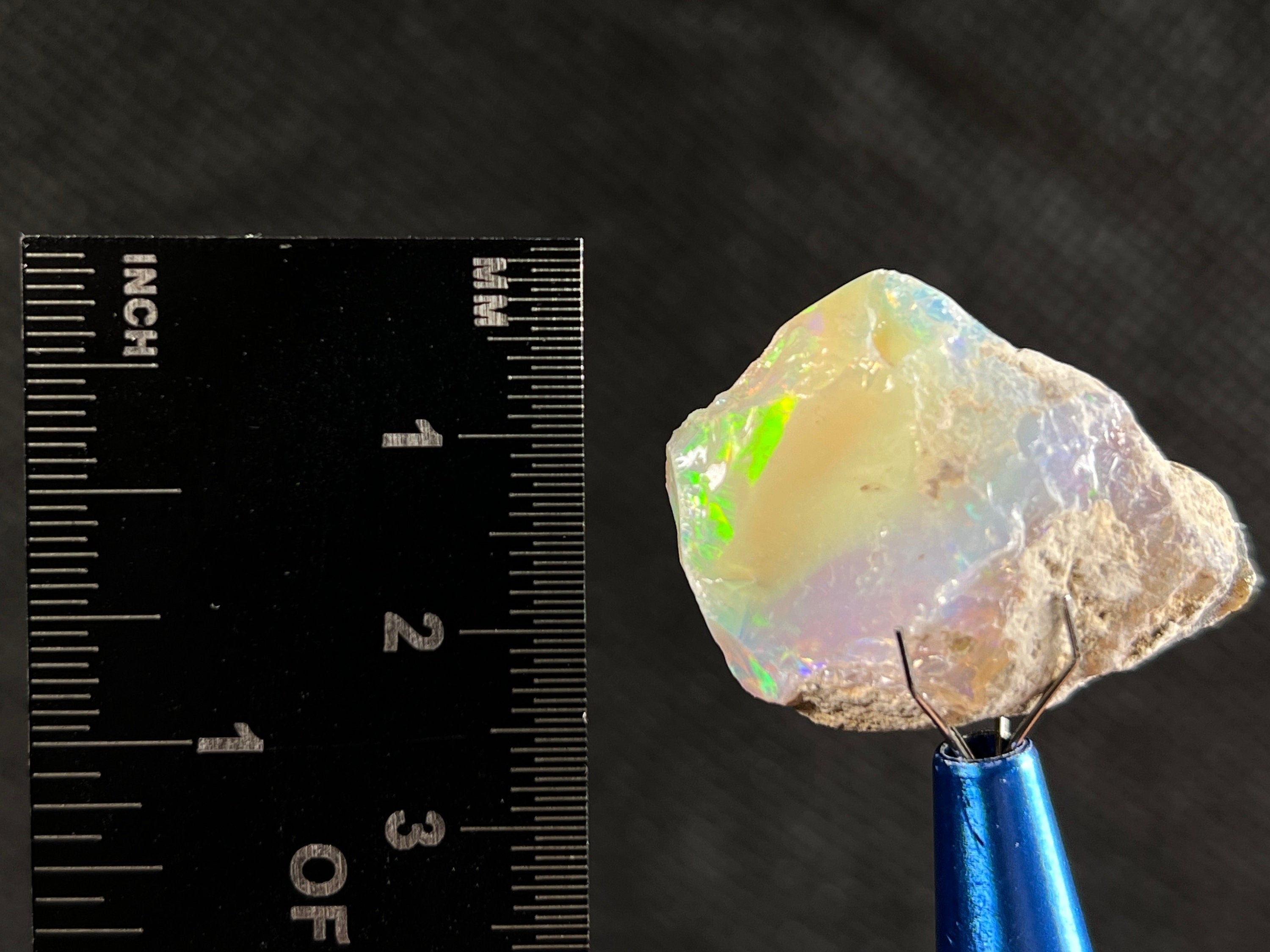 Premium 4A Welo Opal Raw Crystal - Certified Cutting Grade Opal for Jewelry Making (50604) - Ideal for Rings, Necklaces & Handcrafted Gemstone Designs