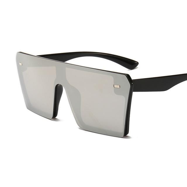 Oversized Square Sunglasses for Women - UV400 Protection & Mirror Lens - Stylish & Trendy for Beach, Driving, and Outdoor Activities
