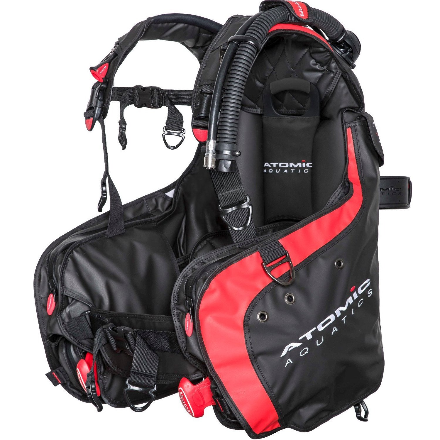 Atomic BC1 Scuba Diving BCD (Buoyancy Control Device) - Red | Perfect for Recreational & Technical Diving, Ocean Exploration & Underwater Photography