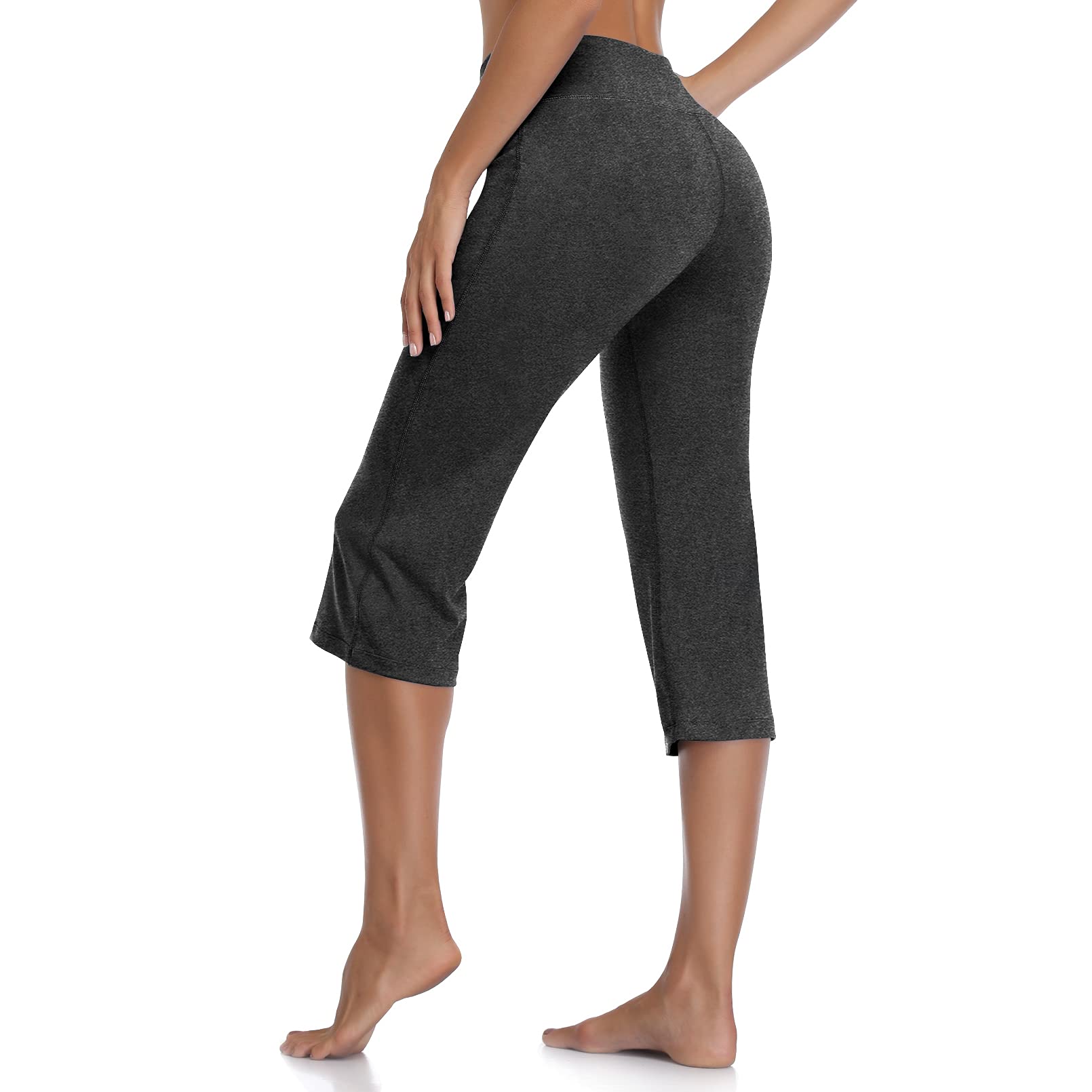 DAYOUNG Women's Bootcut Yoga Pants - High Waist Tummy Control Workout Leggings with 4-Way Stretch for Gym, Running & Everyday Wear