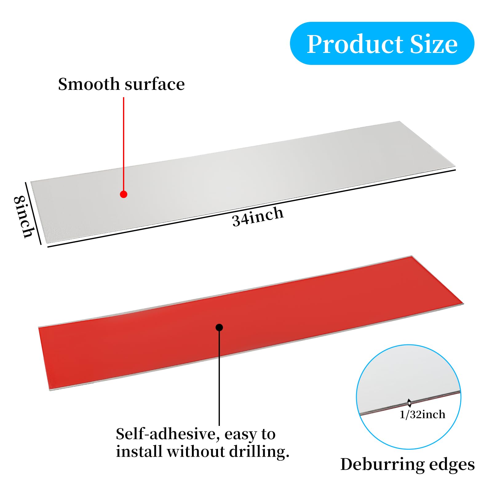 Self-Adhesive Door Kick Plates - 8