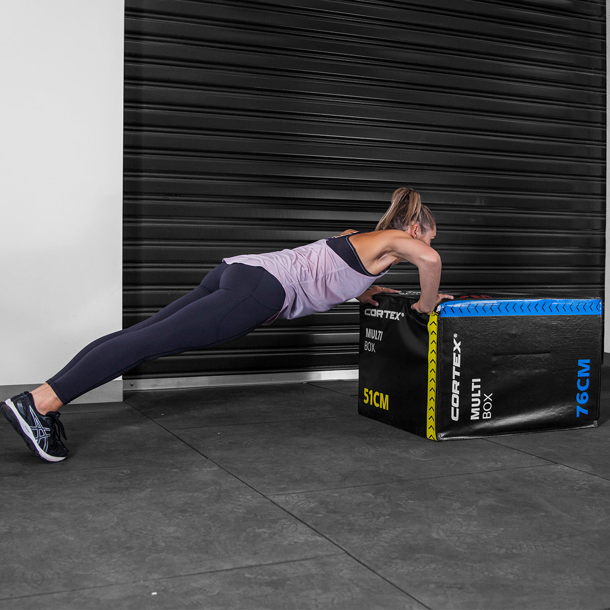CORTEX 3-in-1 Flip Soft Plyo Box for CrossFit, Home Gym & Functional Training - Adjustable Exercise Box for Jump Training, Step Ups & Strength Workouts