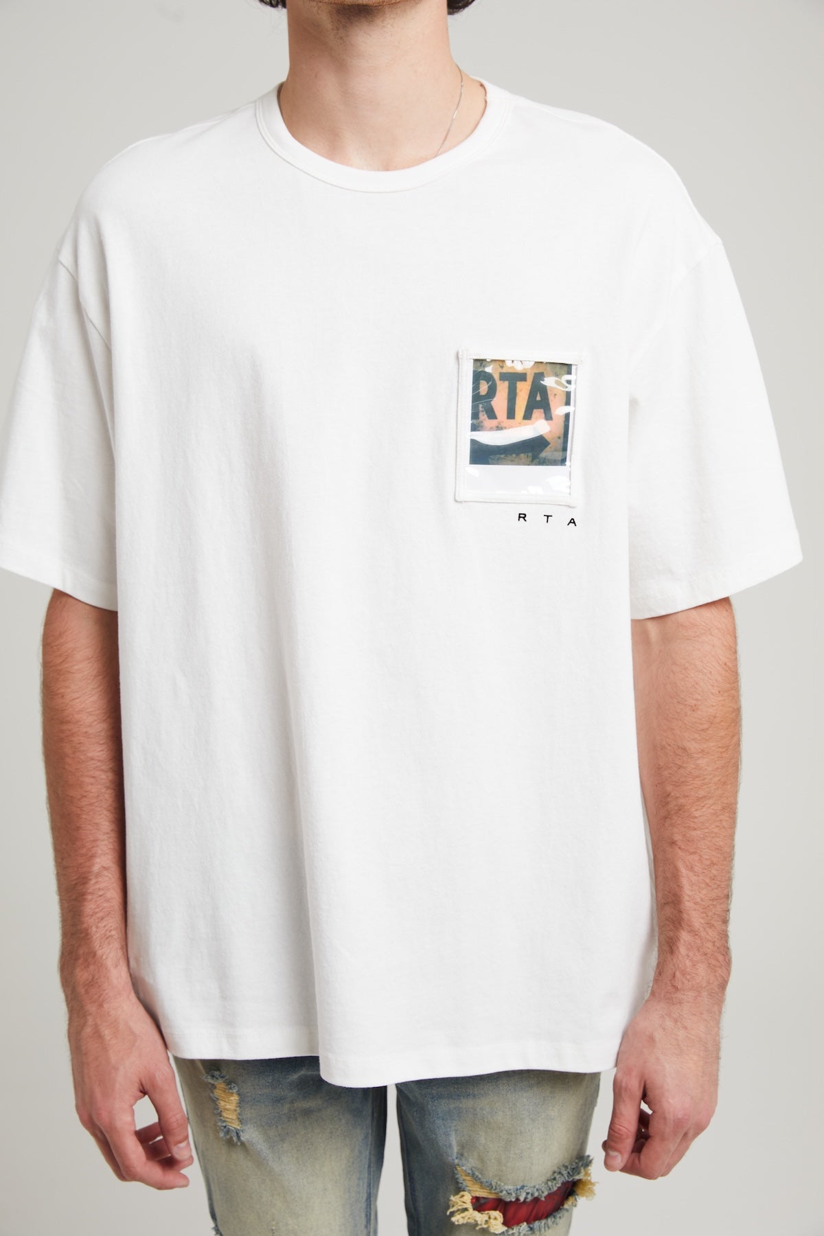 Custom Photo Pocket T-Shirt | Personalized White Tee with Photo Insert | Perfect for Gifts, Family Events & Custom Apparel