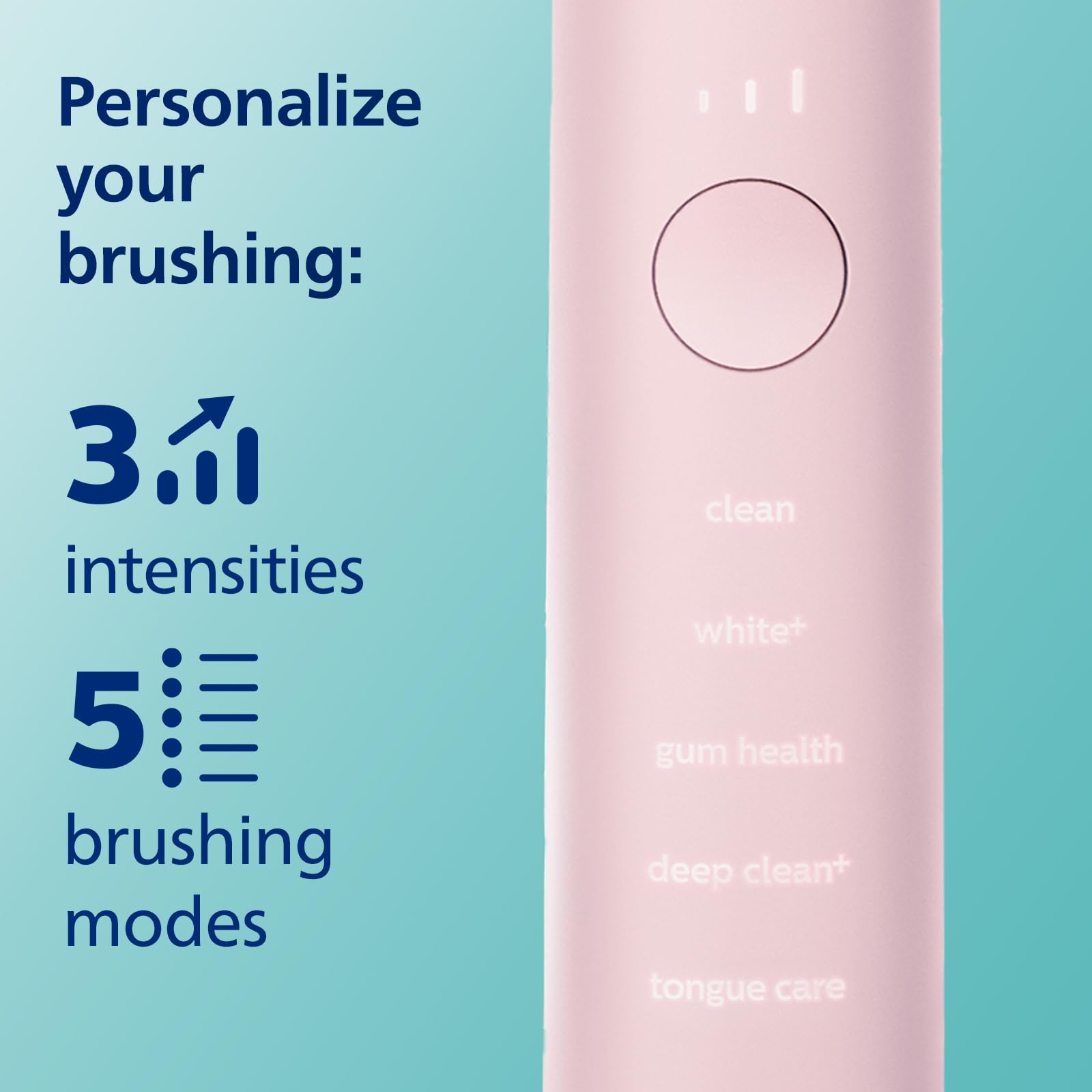 Philips Sonicare DiamondClean Smart 9500 Electric Toothbrush - Sonic Toothbrush with Bluetooth App, Pressure Sensor & Brush Head Detection, 5 Modes & 3 Intensity Levels, Pink (HX9923/21) for Whitening, Gum Care & Fresh Breath at Home or Travel