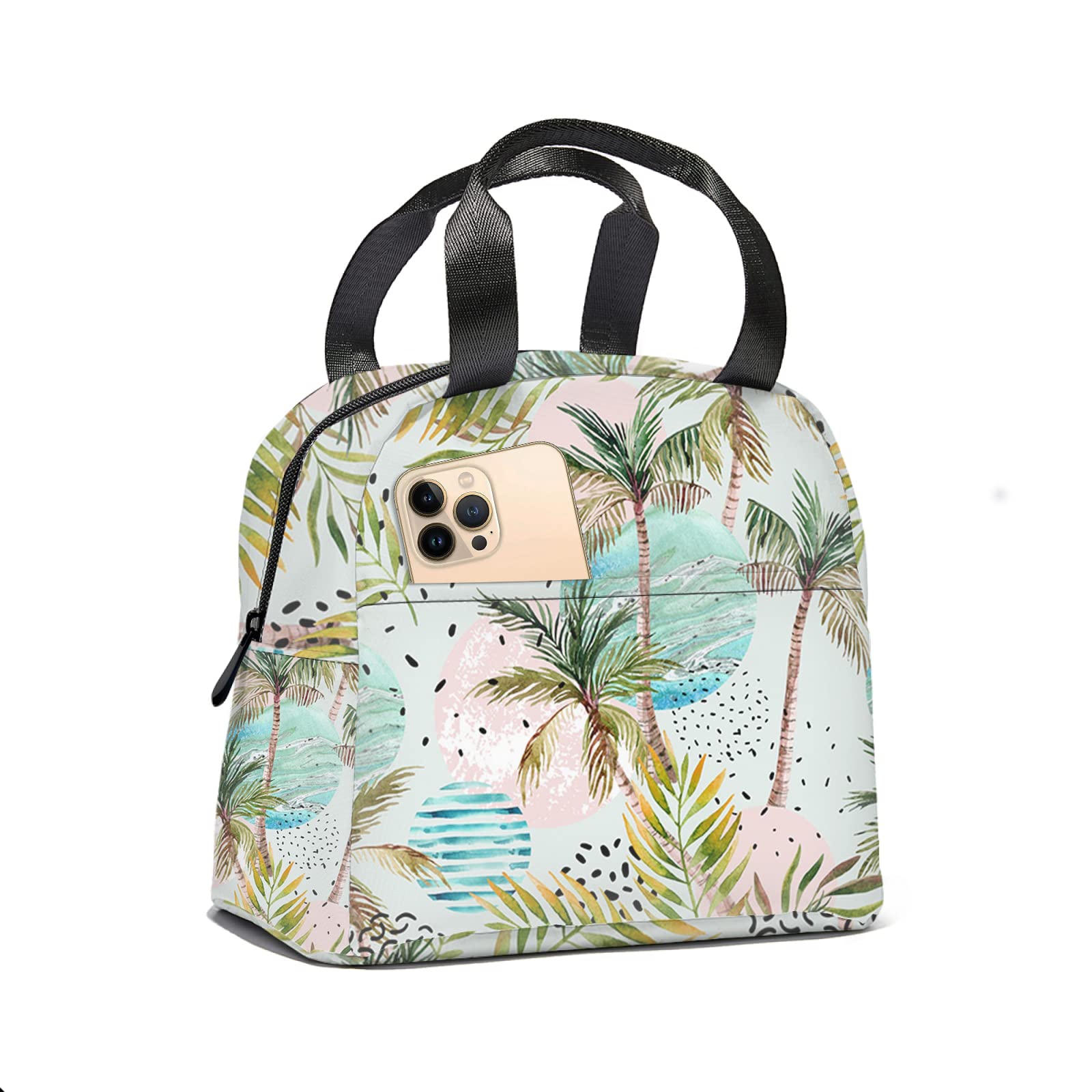 Waikiki Daze Insulated Lunch Bag for Women - Extra Large Thermal Lunch Tote for Work, School, Picnic, Hiking & Beach - Perfect for Office, Outdoor Activities & Daily Commute