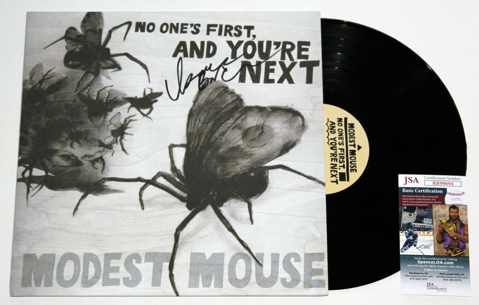 Isaac Brock Autographed Modest Mouse No One's First And You're Next Limited Edition LP Vinyl Record with JSA Certificate of Authenticity - Collectible Music Memorabilia for Fans & Vinyl Enthusiasts
