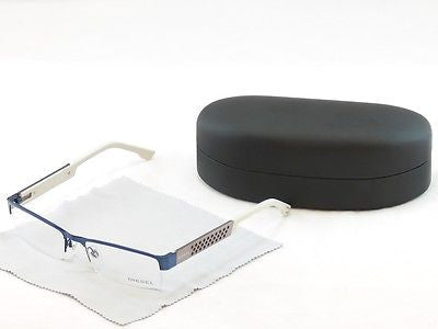 Premium Diesel DL5021 091 Blue Palladium Plastic Eyeglass Frames - High-Quality 55-18-140 Size for Men & Women - Perfect for Fashion, Work & Everyday Wear