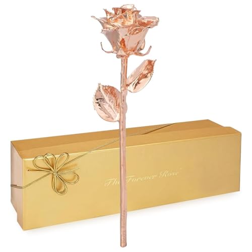 Rose Gold Dipped Rose (Engraved)