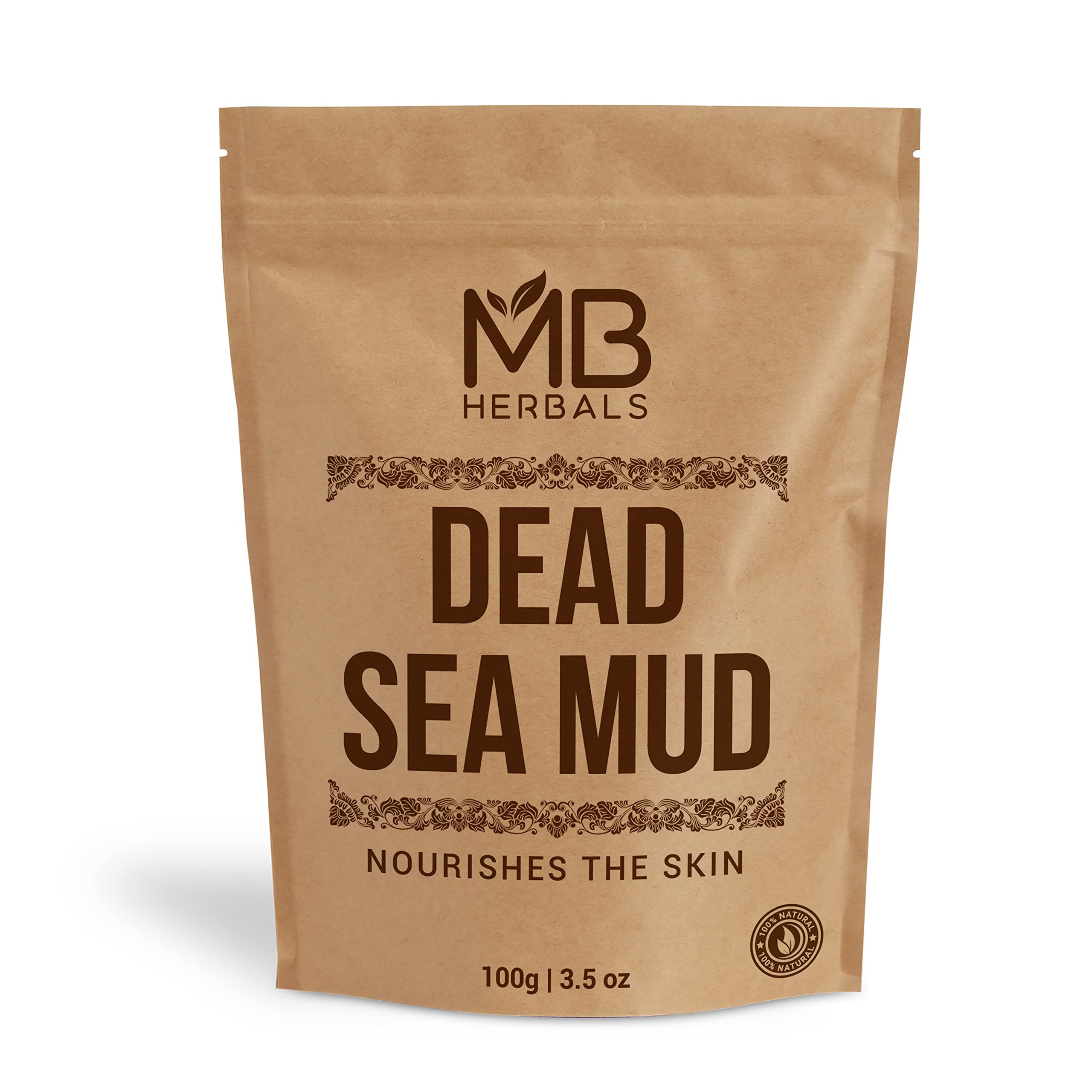 MB Herbals Dead Sea Mud Mask & Soap - 100g Pure Natural Facial & Body Treatment for Acne, Blackheads & Skin Detox | Spa & Home Skincare Routine