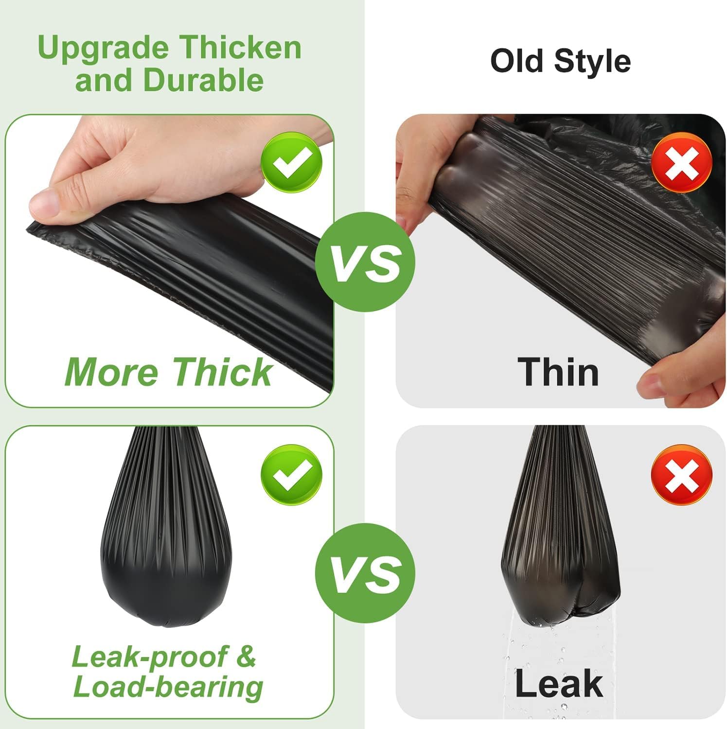 100 Biodegradable Portable Toilet Bags - 8 Gallon Drawstring Waste Bags for Camping, Hiking & Travel - Fits 5-8 Gallon Bucket Toilets - Eco-Friendly Emergency & Outdoor Sanitation Solution (Perfect for RV Trips, Road Trips & Disaster Preparedness)