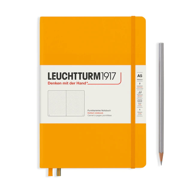 Leuchtturm1917 A5 Medium Hardcover Notebook - Premium Lined Journal for Writing, Sketching & Note Taking - Perfect for Students, Professionals & Artists