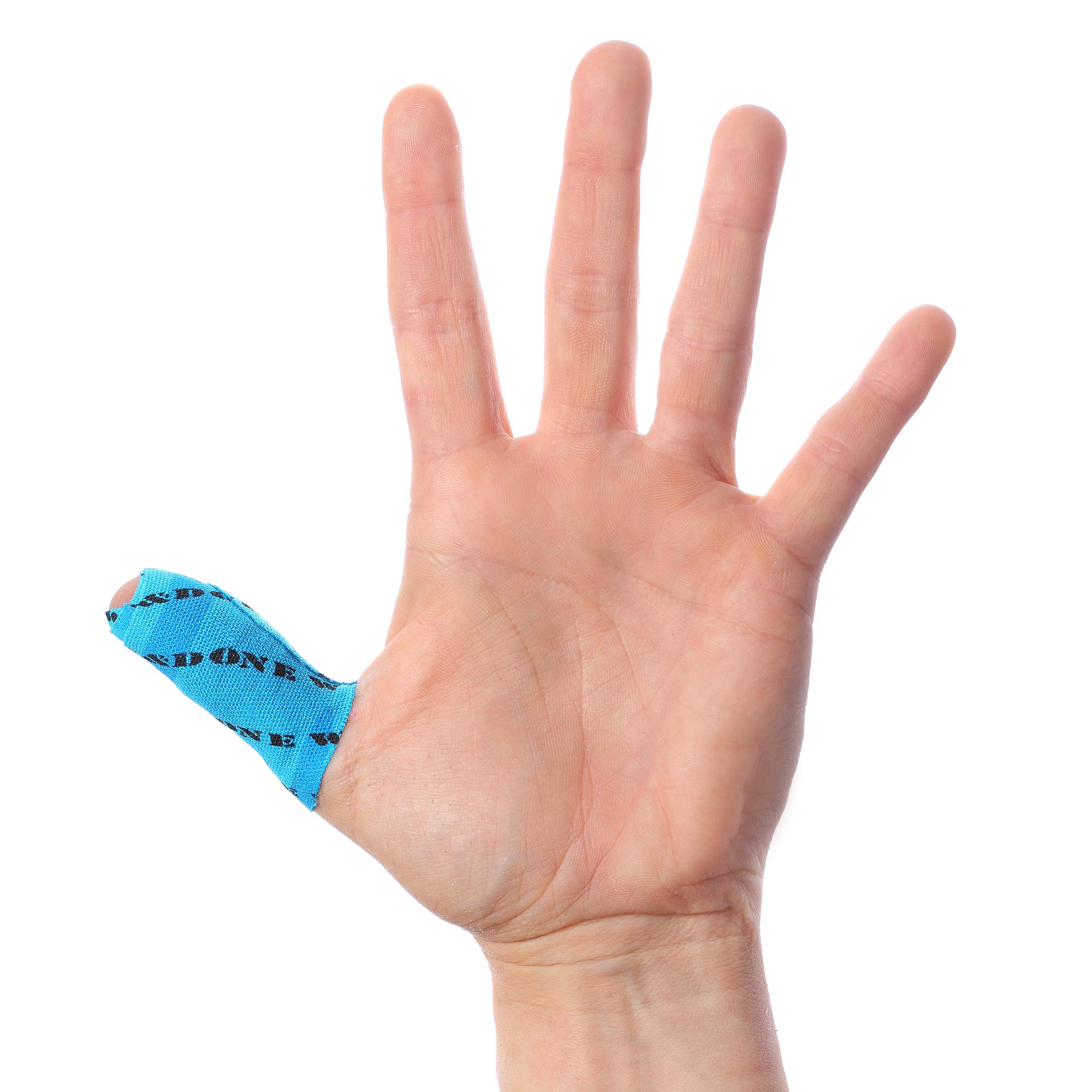WOD&DONE Premium Pre-Cut Athletic Thumb Tape - 3 Rolls (96 Total Strips) 6x2 Inch Hook Grip Protection for Weightlifting, CrossFit & Functional Fitness - Ideal for Olympic Lifts, Powerlifting & Gym Workouts - Blue