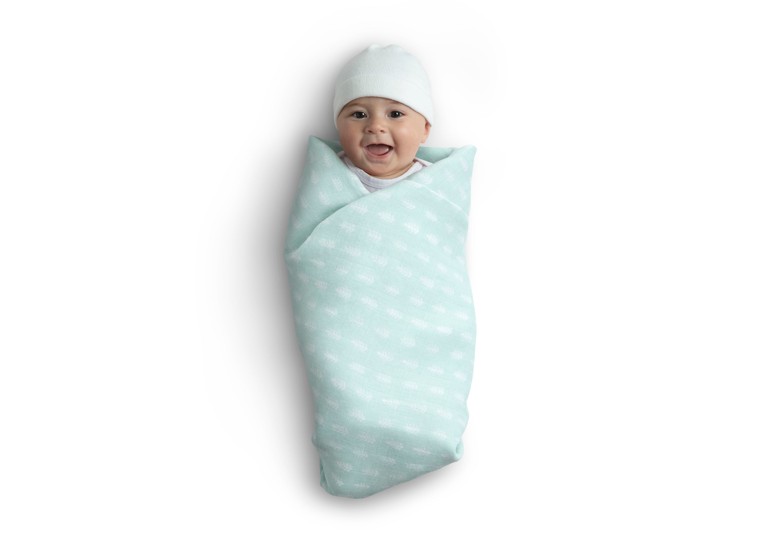 100% Cotton Muslin Baby Receiving Blankets - Soft & Breathable Swaddle Blankets for Newborns - 2 Pack Set - Perfect for Swaddling, Nursing & Stroller Use