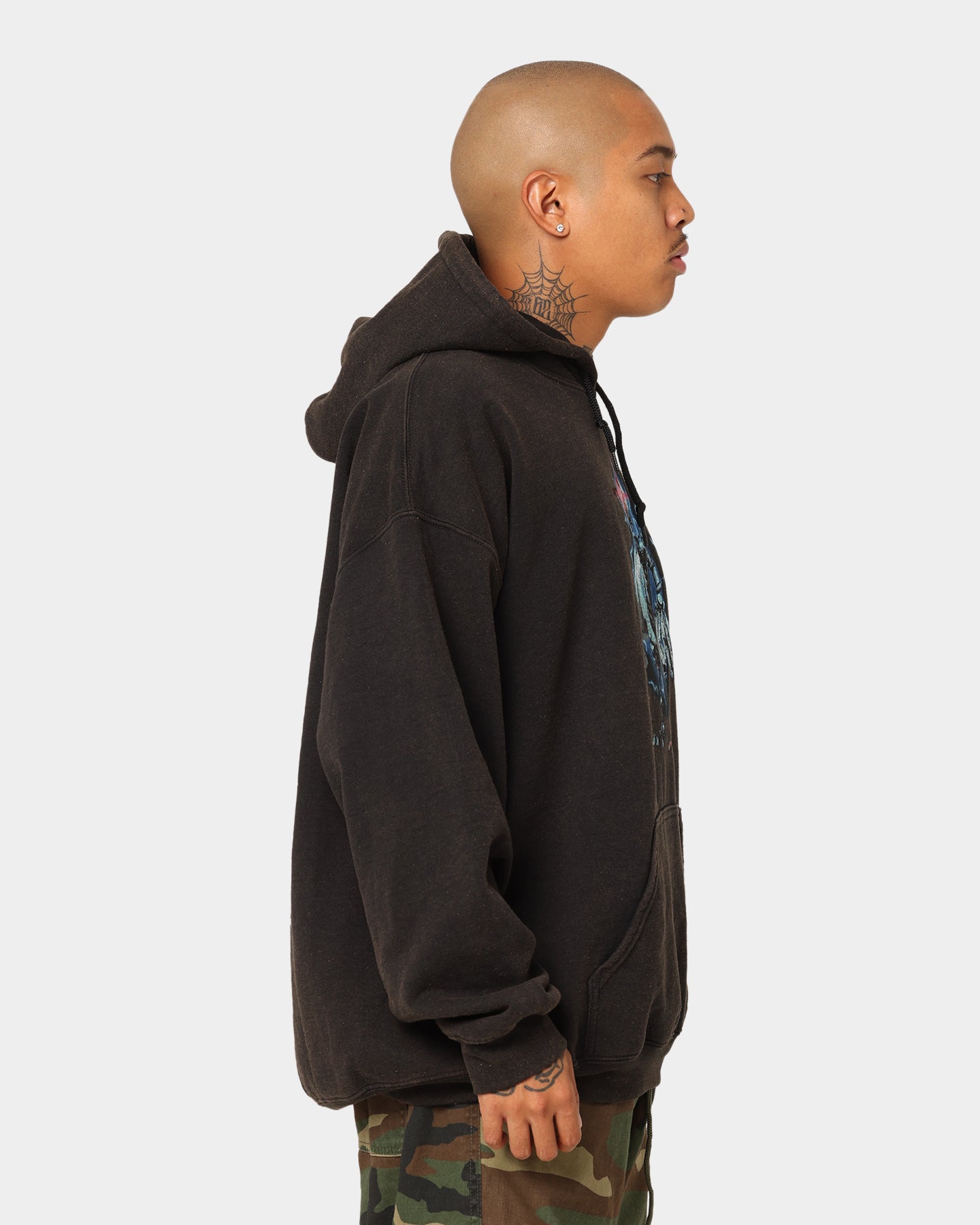 Robot Chicken Vintage Hoodie - Black Wash Distressed Style | American Thrift X Robot Chicken Official Merch | Perfect for Cosplay, Comic Con & Streetwear Fashion