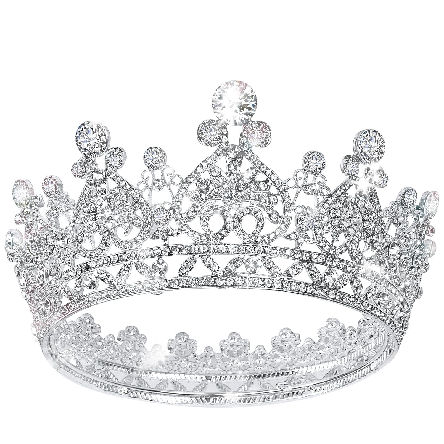 COCIDE Crystal Queen Crown & Tiara Set for Women & Girls - Elegant Wedding Headband, Birthday, Pageant, Prom, Bridal Party & Halloween Hair Accessories | Perfect for Costumes, Parties & Special Occasions