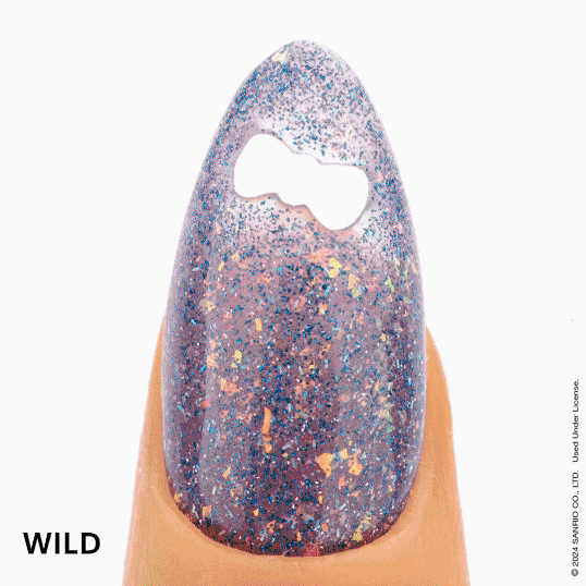 Apres Kuromi Naughty and Nice Flash Glitter Gel Nail Polish Set - Long Lasting Glitter Gel Polish for Nail Art, Manicure & Pedicure - Perfect for Halloween, Christmas Parties & Special Occasions