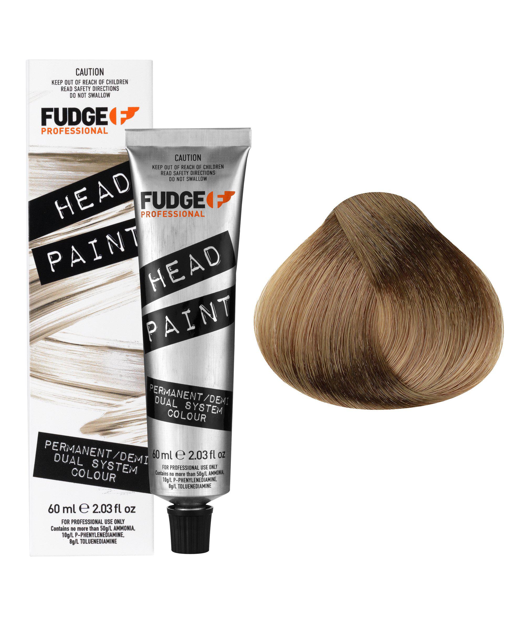 Fudge Headpaint 8.00 Intense Light Blonde Hair Dye - 60ml Semi-Permanent Color Cream for Vibrant Blonde Highlights - Perfect for Salon Quality At-Home Hair Coloring & Creative Styling