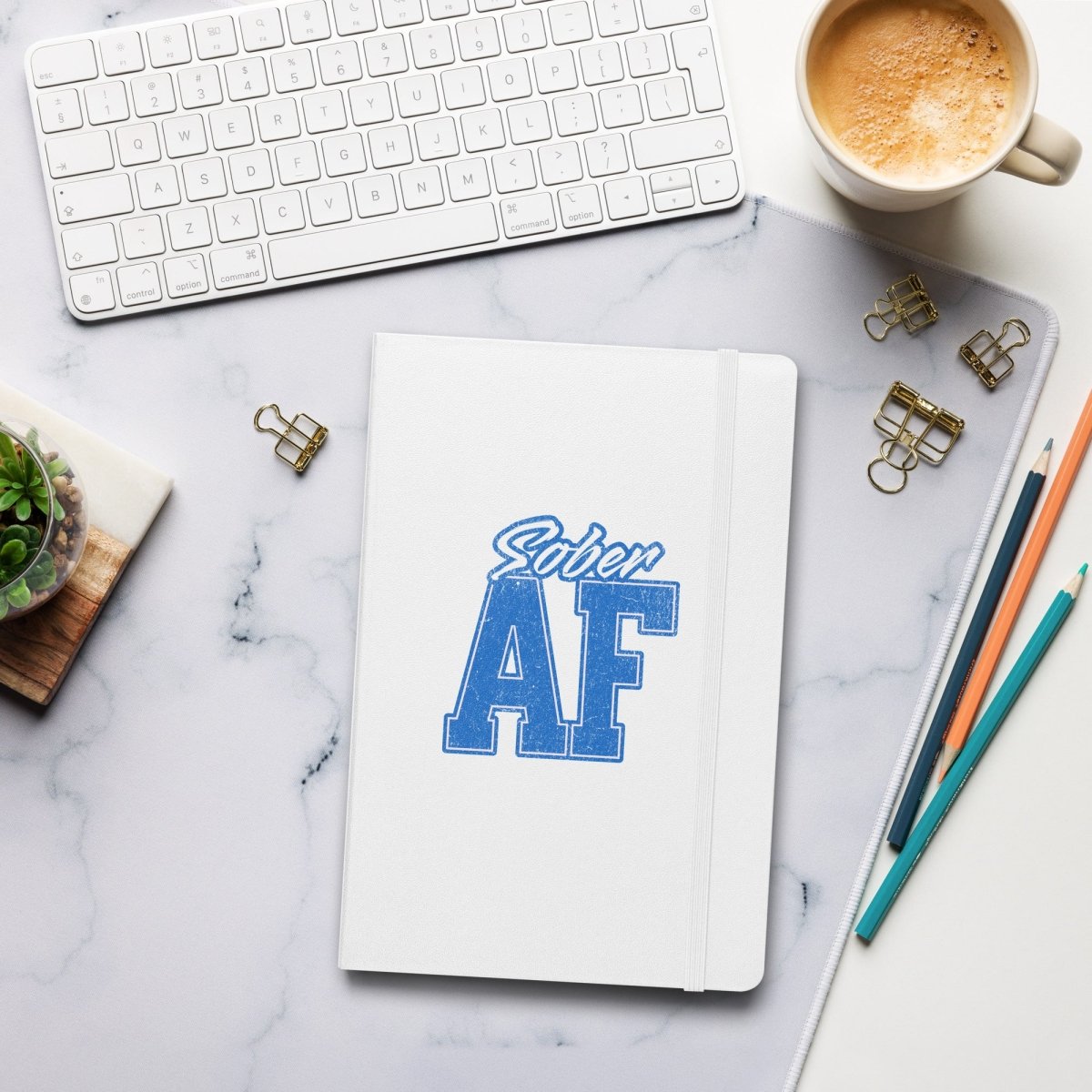 Sober AF Inspirational Journal - Motivational Recovery Notebook for Sobriety & Addiction Recovery - Perfect for AA Meetings, Therapy & Self-Reflection
