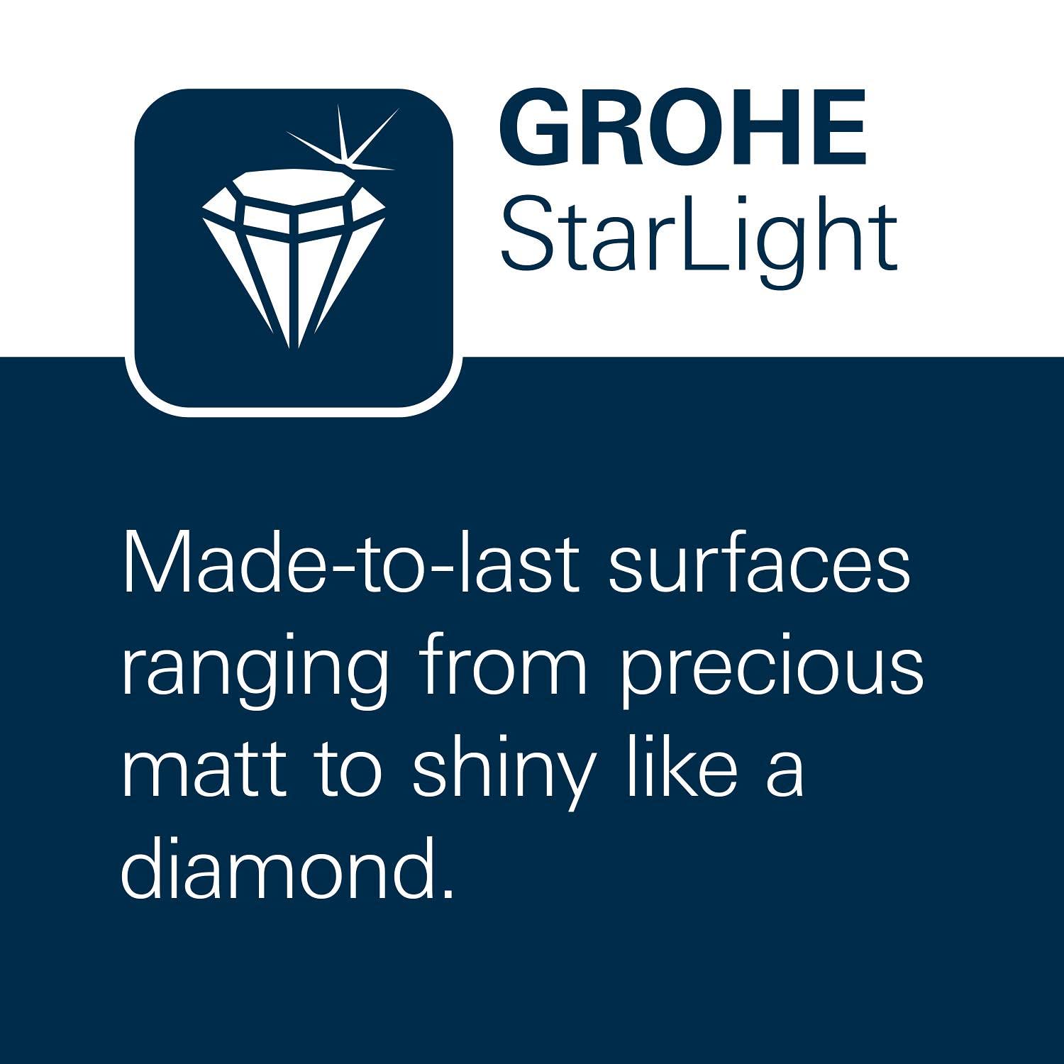 GROHE 28690000 Sena Wall Mount Hand Shower Holder - Chrome Finish for Bathroom & Shower Installation