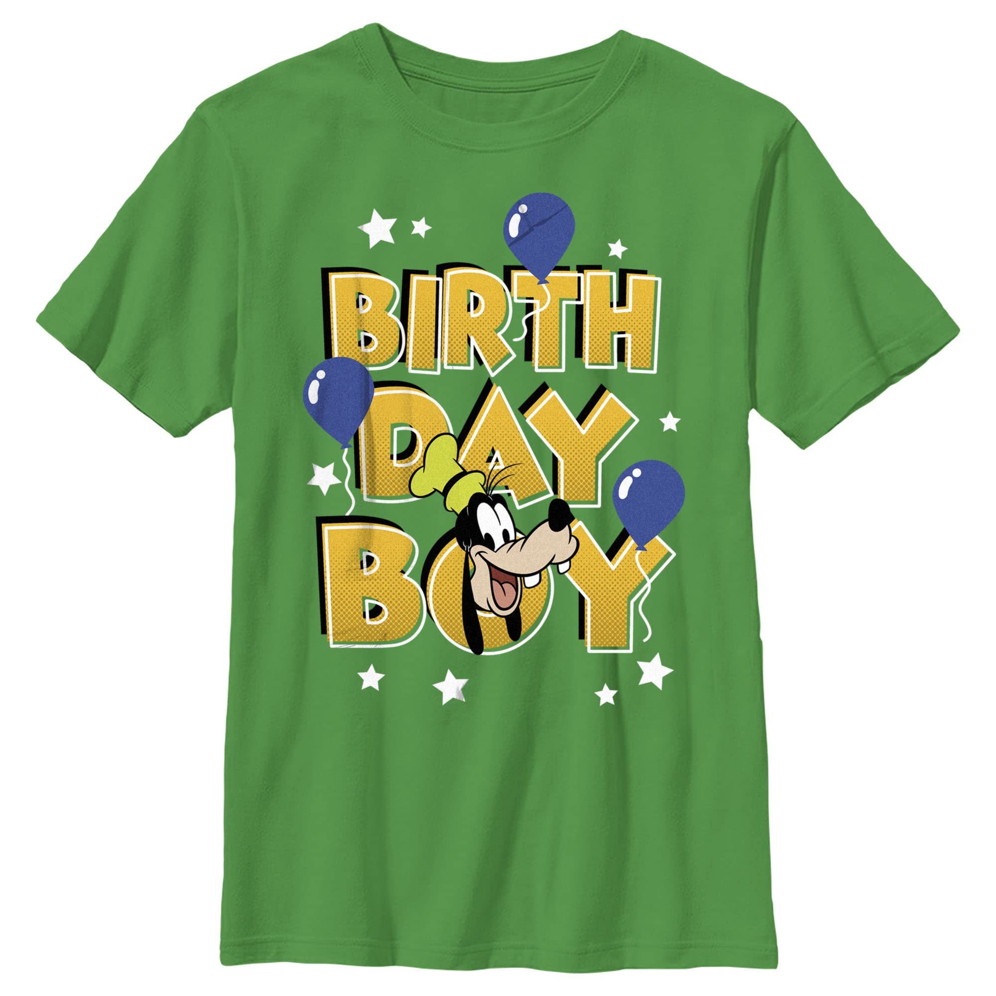 Boys Mickey & Friends Birthday Goofy T-Shirt - Cute Disney Character Tee for Kids Birthday Parties & Theme Park Outfits