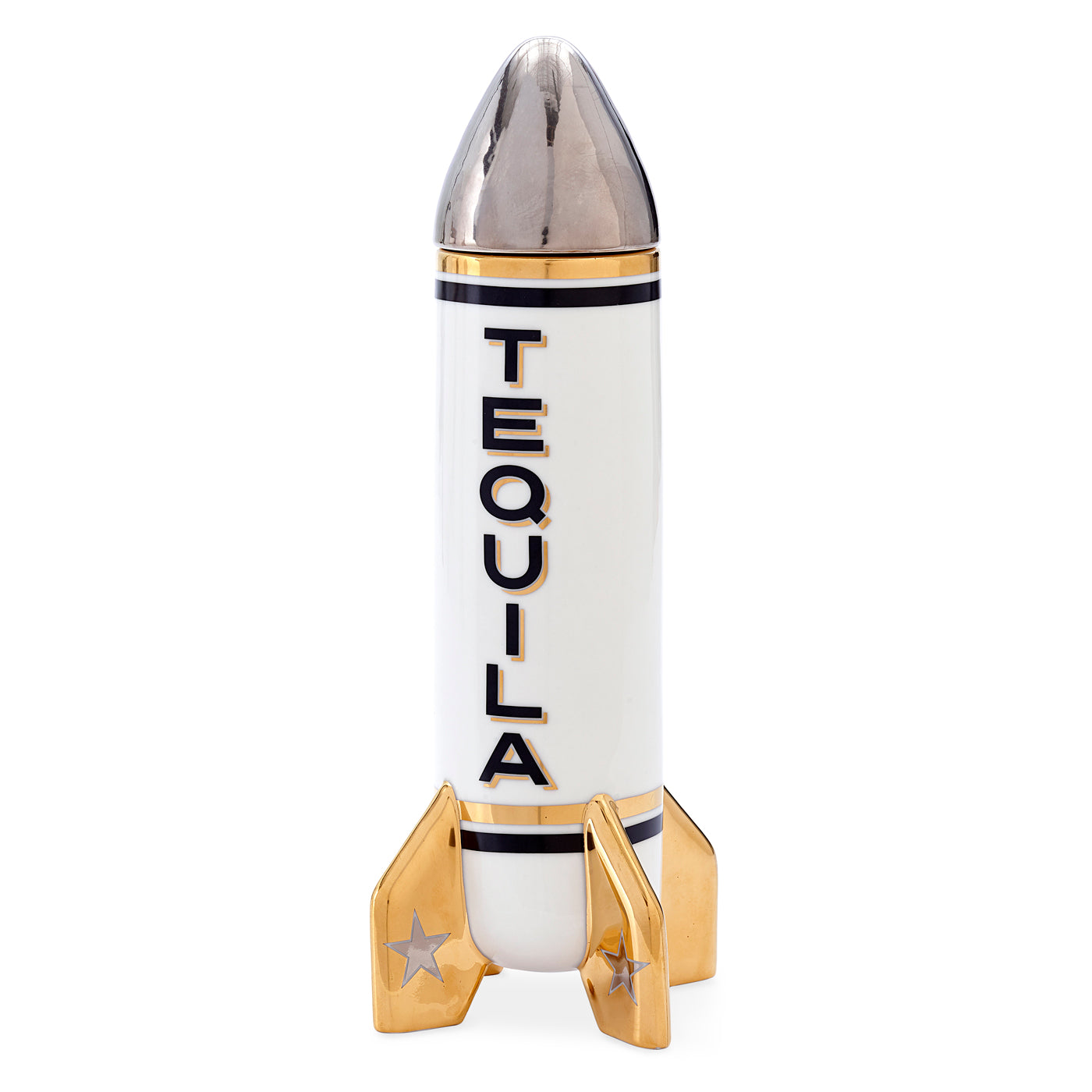 Premium Rocket-Shaped Glass Tequila Decanter with Stopper - Elegant Liquor Dispenser for Home Bar, Parties & Gifts | Perfect for Margaritas, Cocktails & Whiskey Serving