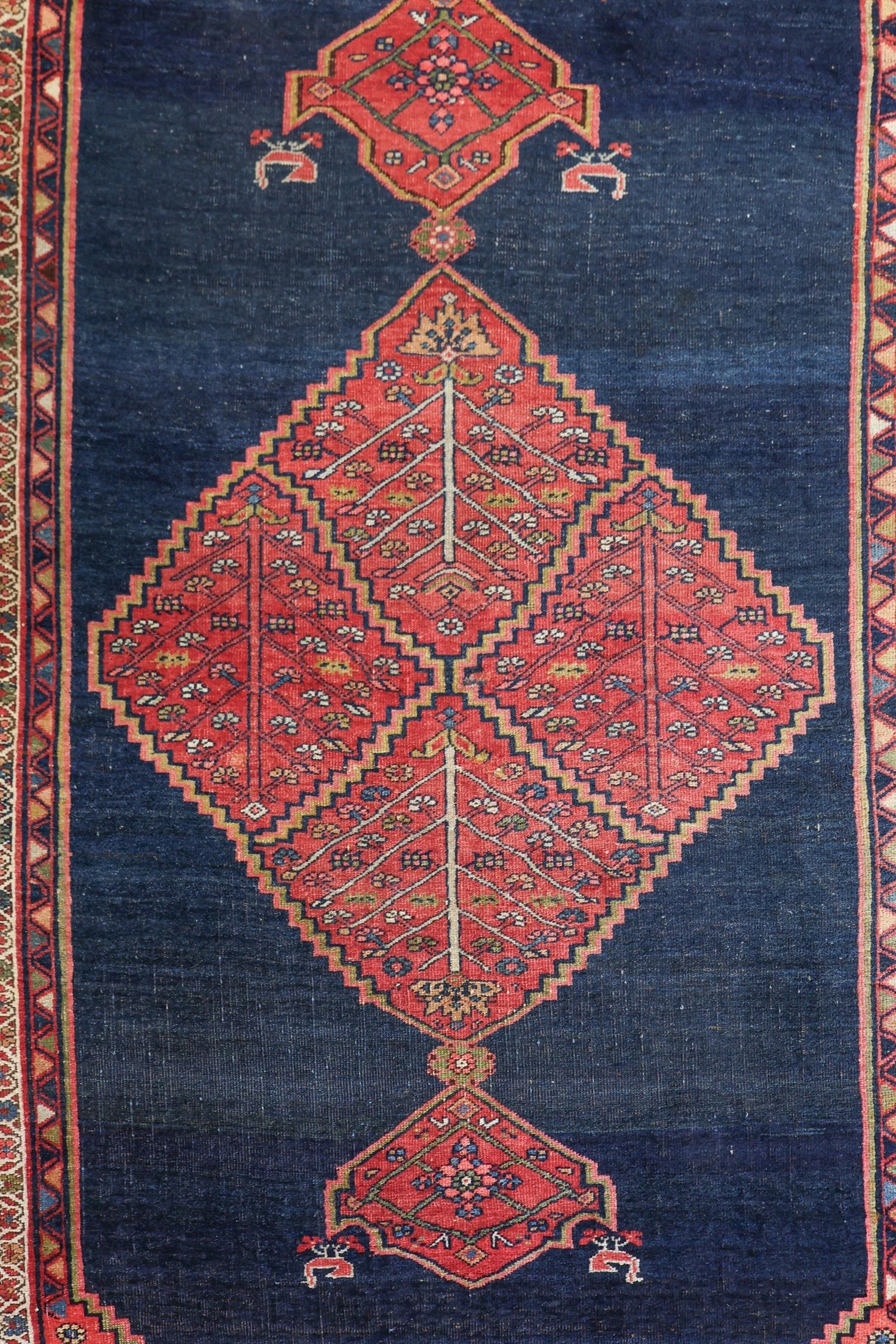 Antique Bijar Handwoven Persian Tribal Rug - Traditional Oriental Carpet for Living Room, Bedroom & Home Decor - JF8737