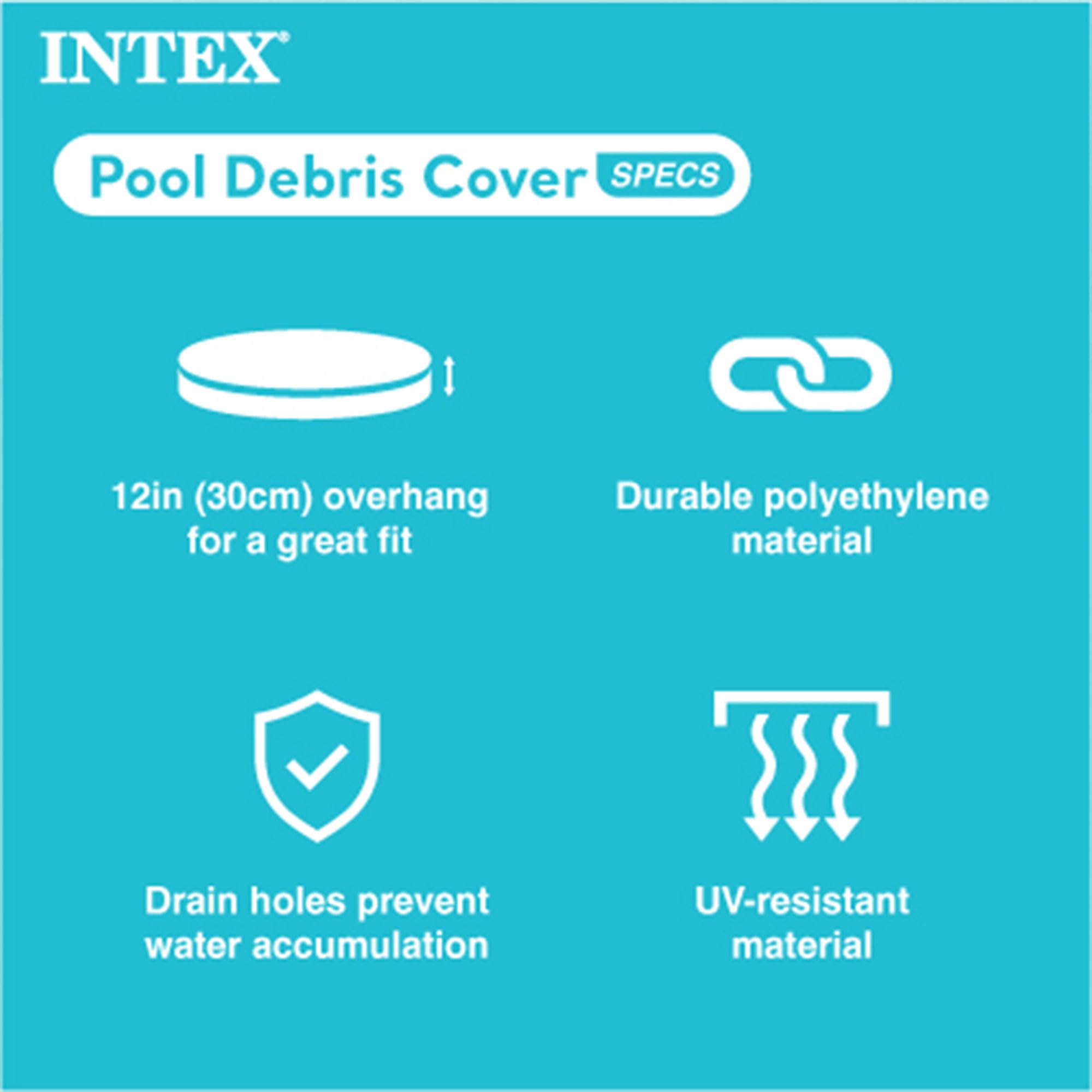 Intex 12ft x 30in Round Metal Frame Above Ground Swimming Pool Set with Filter Pump & Vinyl Cover - Perfect for Backyard Family Fun, Summer Parties & Outdoor Relaxation