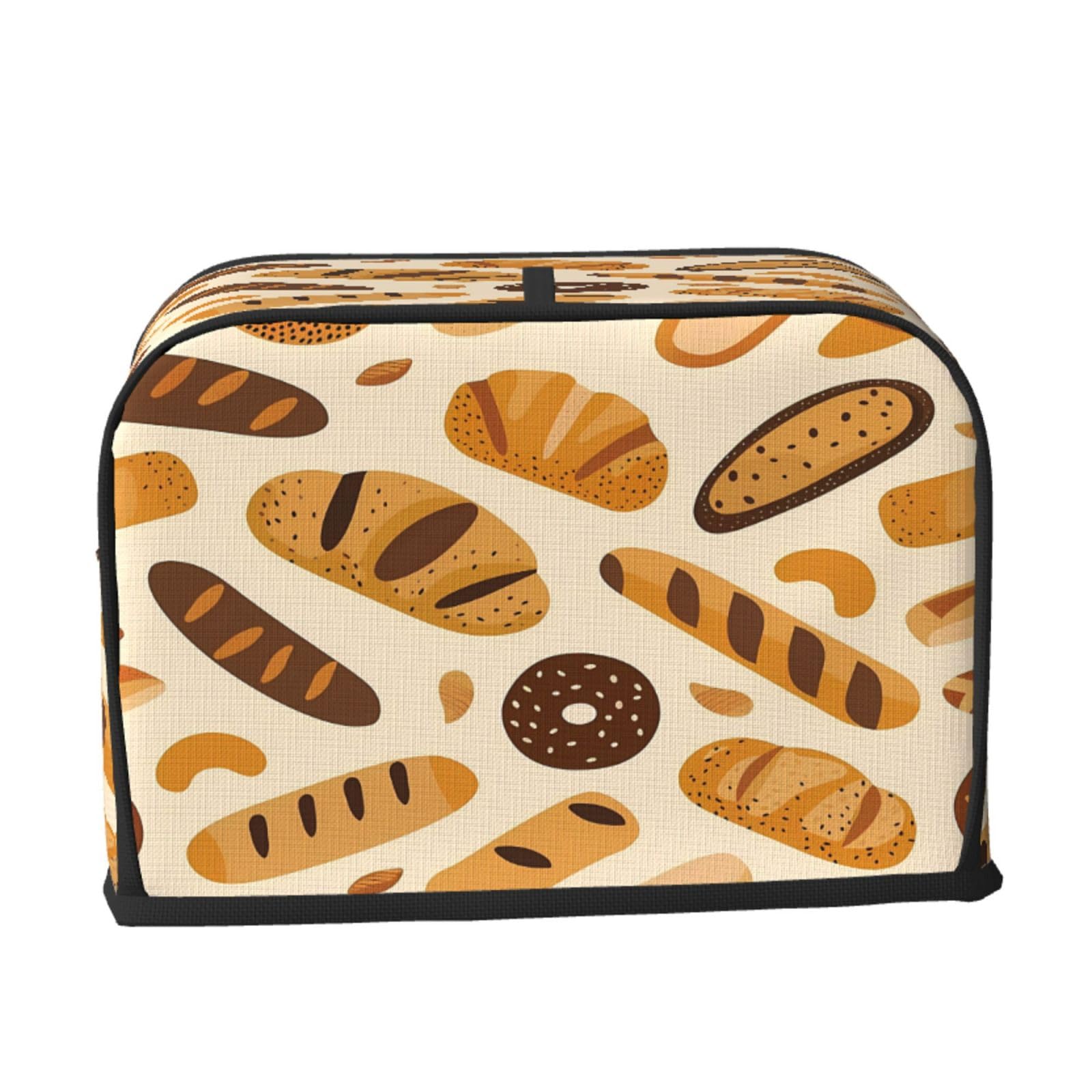 2 Slice Toaster Cover - Waterproof Appliance Cover with Hang Loop for Bread, Pastries & Baker - Perfect for Kitchen Countertop Protection & Decor