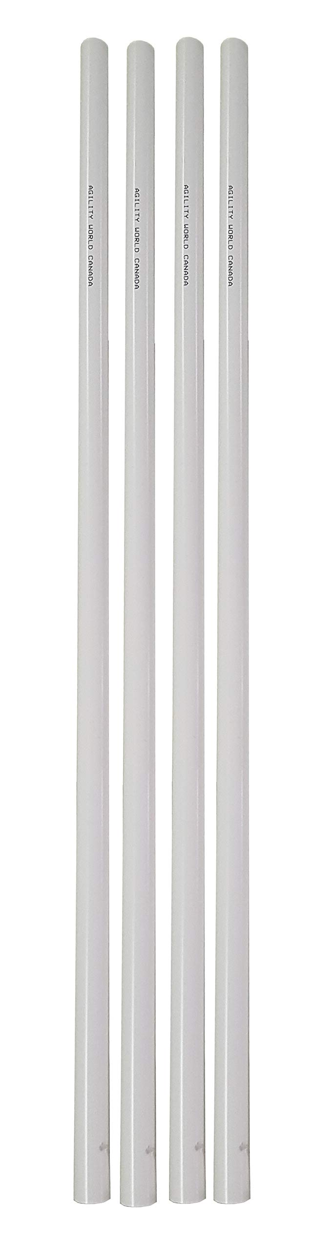 Agility World 3/4-Inch x 5-Foot PVC Pipe - Furniture Grade White Plastic Tubing (Pack of 4) - Perfect for DIY Furniture, Home Decor Projects and Plumbing Applications