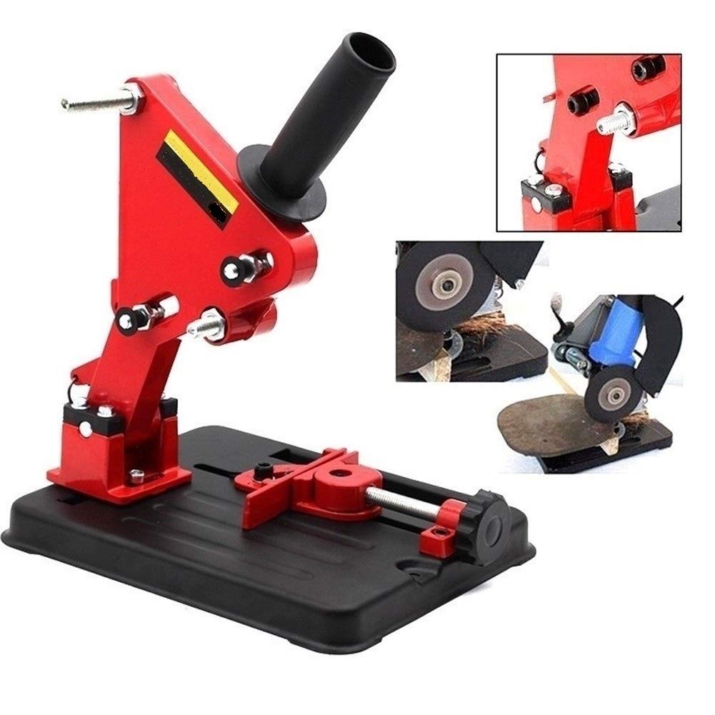 Angle Grinder Stand Holder Support Bracket for 100-125mm Cutters - Heavy Duty Cast Iron Base Power Tool Accessory - Perfect for Metalworking, Woodworking & DIY Projects