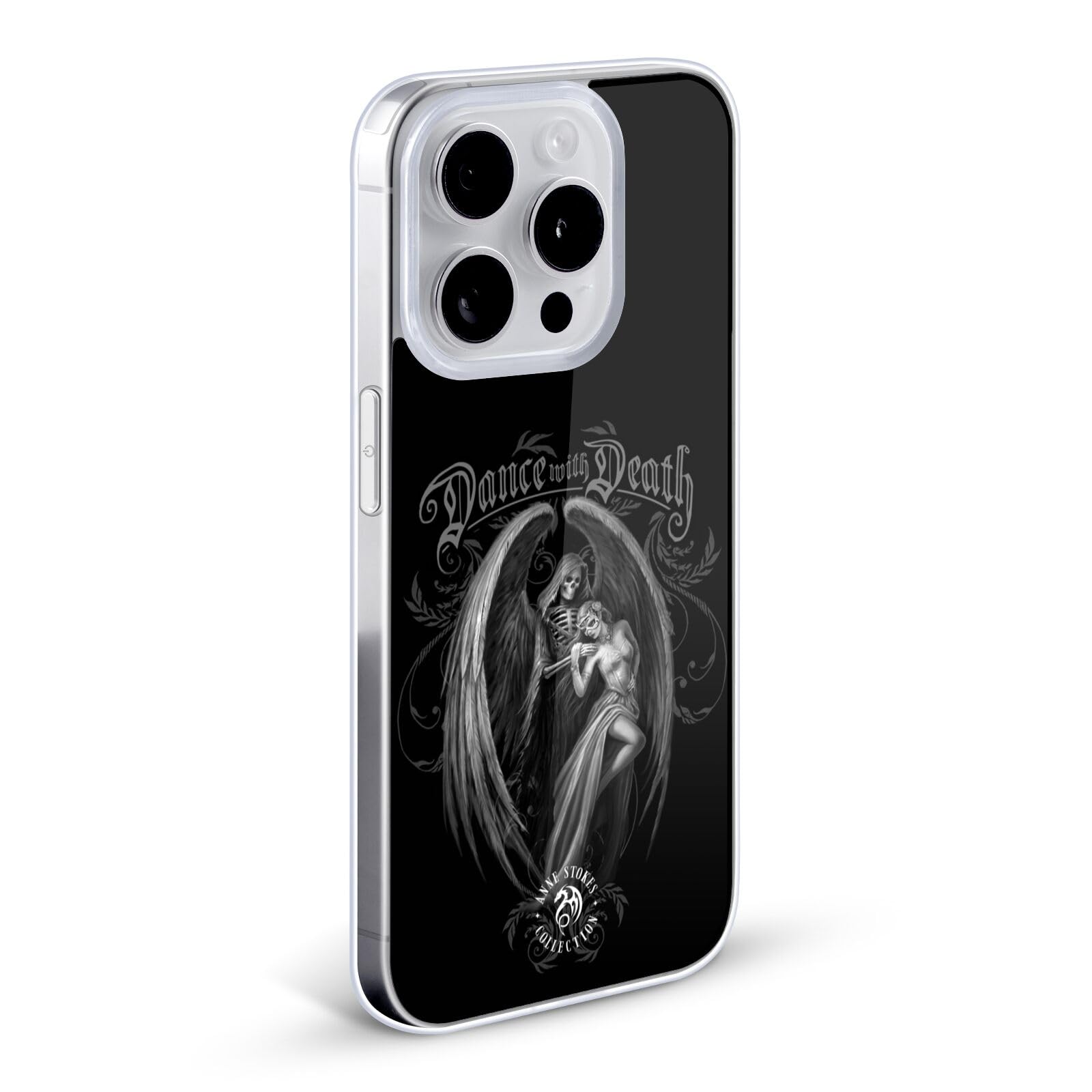 Anne Stokes Dance with Death Gothic Soft Gel Case for iPhone 12/12 Pro - Officially Licensed Horror Art Phone Cover | Perfect for Halloween, Gothic Fashion & Alternative Lifestyle
