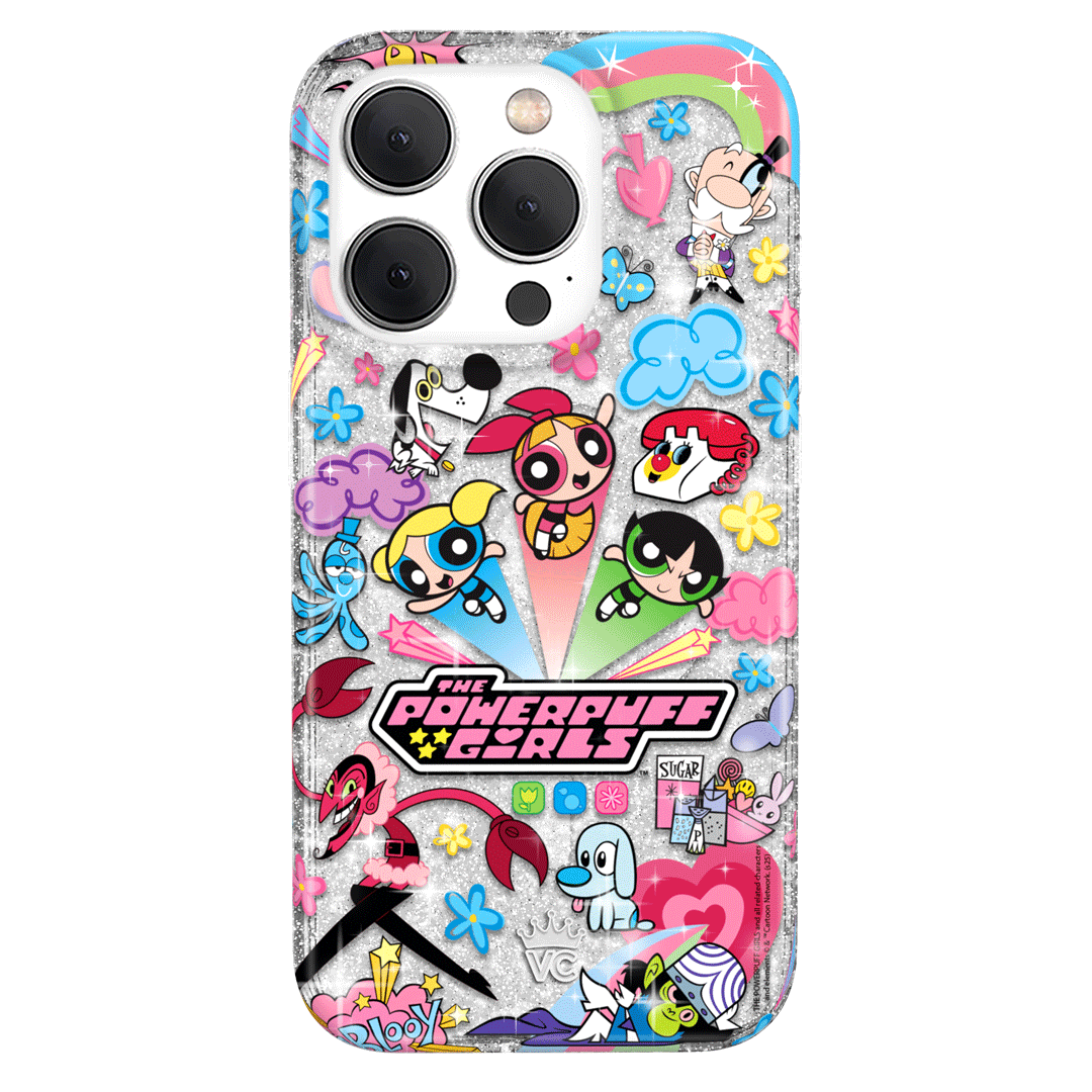 The Powerpuff Girls Girl Power iPhone Case - Cute Cartoon Character Phone Cover for iPhone 13/12/11/X/8/7 - Perfect for Fans, Kids, and Gift Giving - Durable Protection for School, Work, and Everyday Use