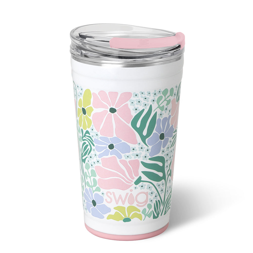 24oz Plastic Party Cups for Garden Party, Outdoor BBQ, Picnic & Summer Events - Bulk Disposable Drinking Cups for Beer, Soda & Cocktails