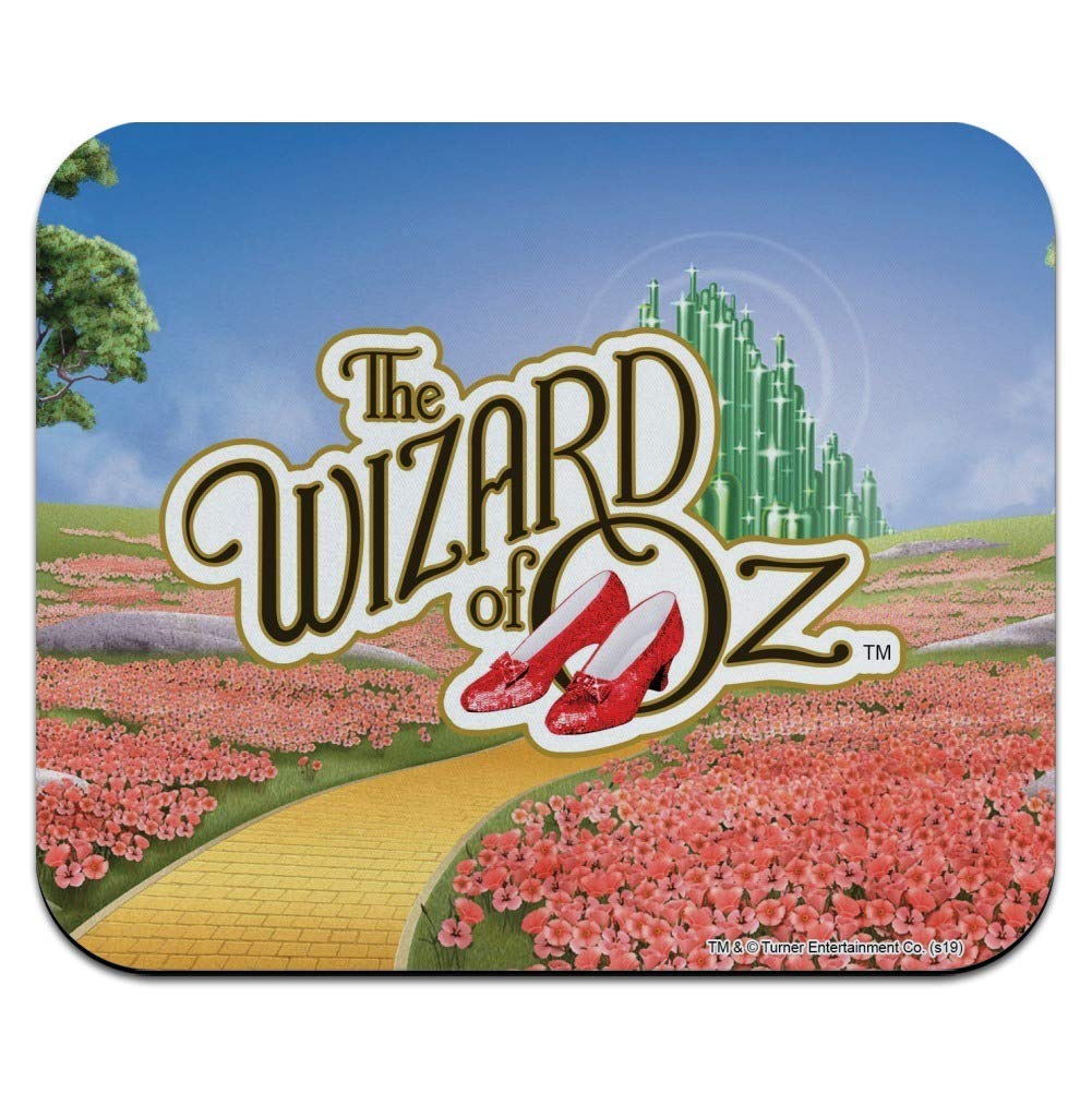The Wizard of Oz Ruby Slippers Logo Low Profile Thin Mouse Pad - Non-Slip Gaming & Office Desk Mat for Computer, Laptop & Workstation - Perfect for Home, Office & Gaming Setups