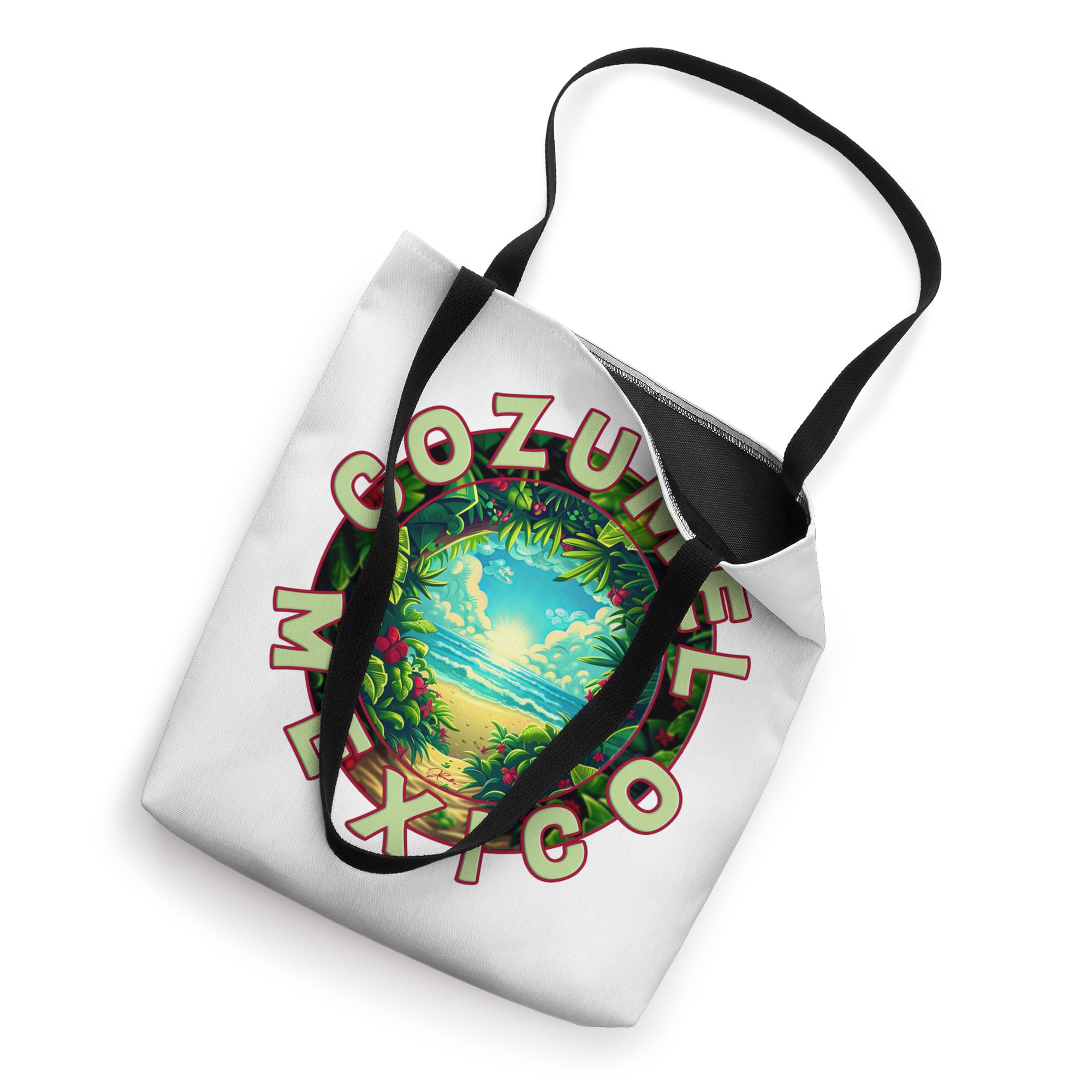 JCombs Mexico Beach Tote Bag - Waterproof & Spacious Cozumel Travel Tote for Women - Perfect for Beach Vacation, Pool Day & Summer Shopping