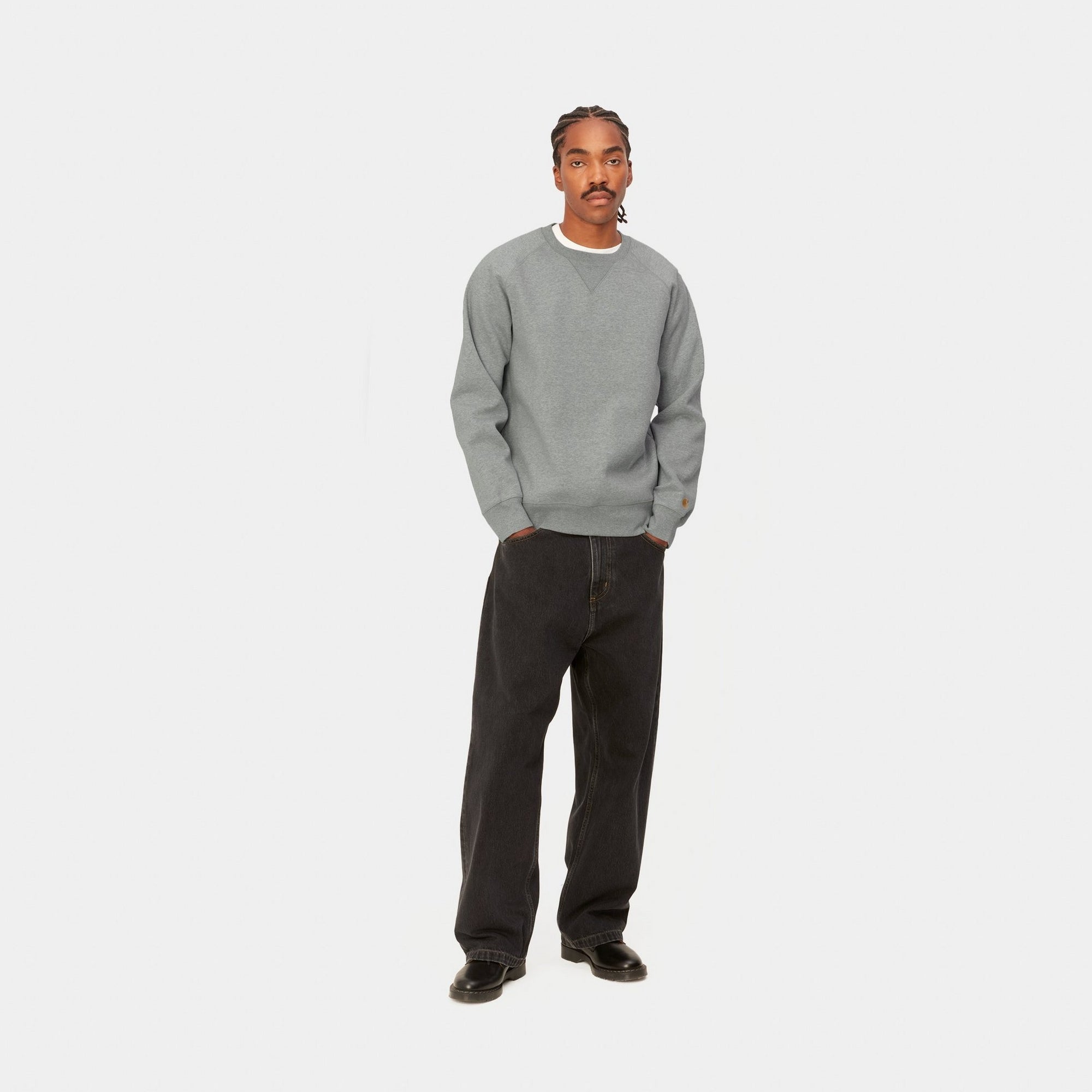 Chase Sweatshirt for Men & Women | Soft Grey Heather Pullover Hoodie | Casual Streetwear, Loungewear & Outdoor Activities