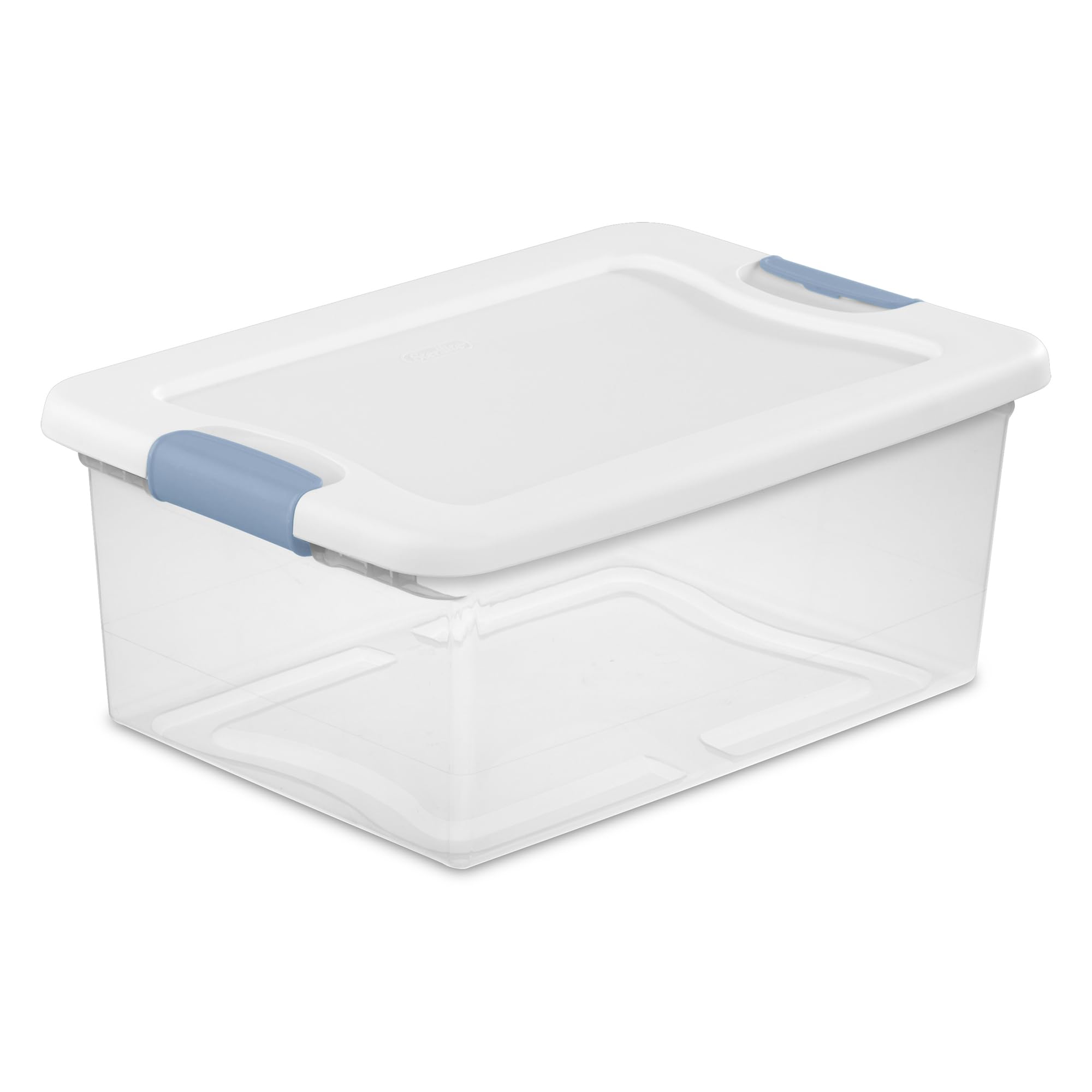 Sterilite 24-Pack 15 Quart Clear Plastic Stackable Storage Bins with Latching Lids - Perfect for Home Organization, Closet Storage & Toy Containers