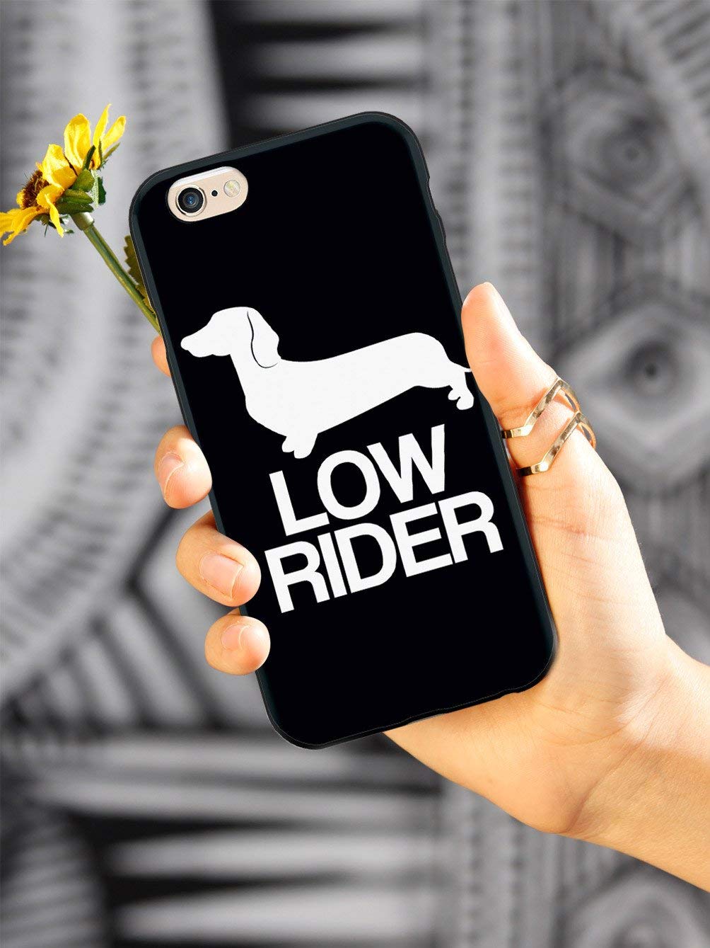 Durable 3D Textured Protective Phone Case for Samsung Galaxy Note 9 - Inspired Dachshund Low Rider Design - Shockproof & Slim Fit Cover - Perfect for Work, Travel & Everyday Use
