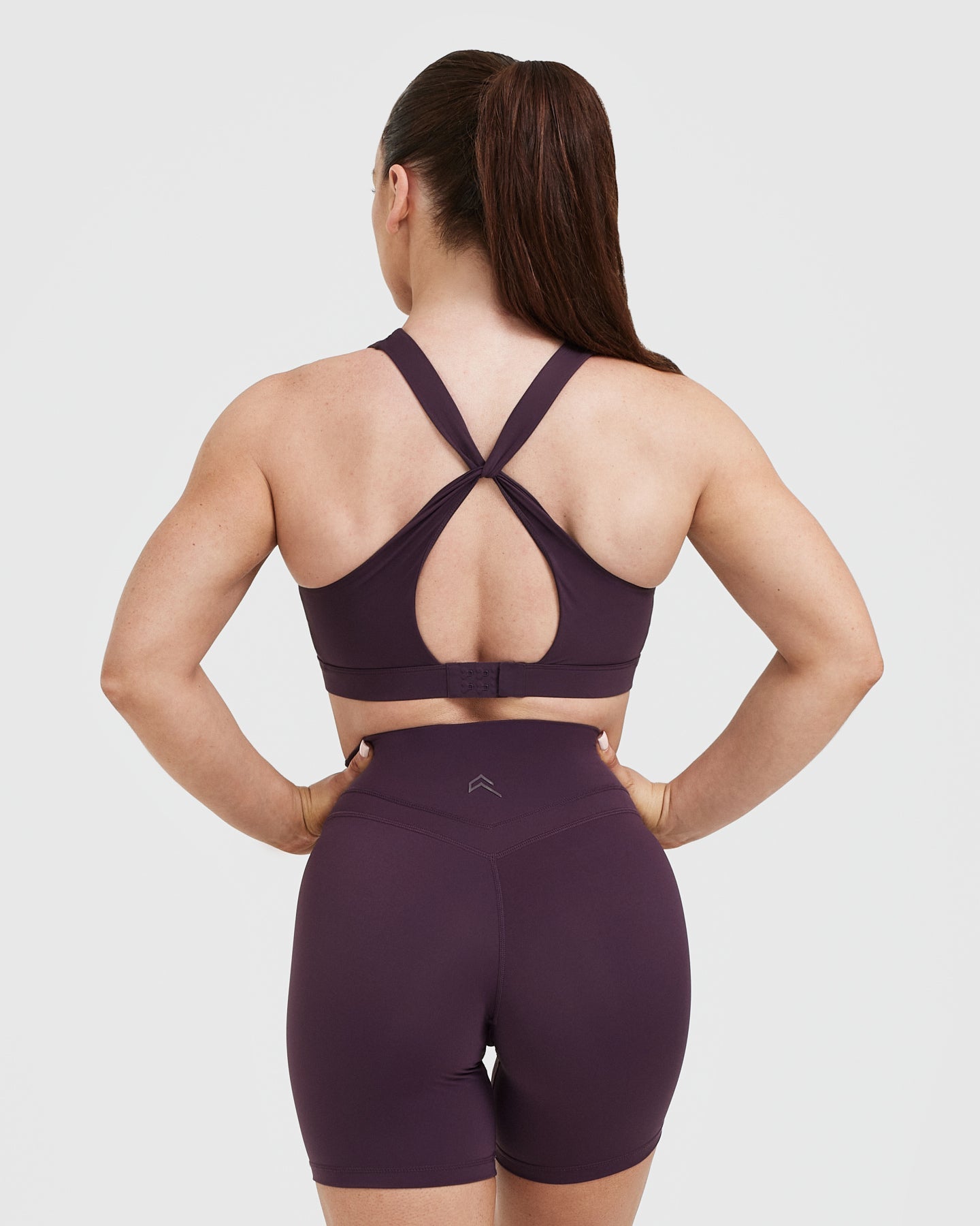 High-Performance Unified Layered Sports Bra for Women - Breathable & Supportive Activewear in Blackberry Purple | Perfect for Yoga, Running & Gym Workouts