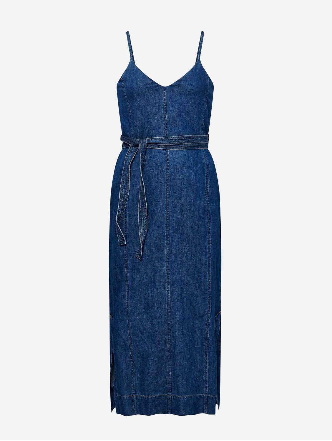 Iman Women's Organic Cotton & Linen Midi Dress - Breathable Summer Dress for Casual Outings, Beach Vacations & Boho Style